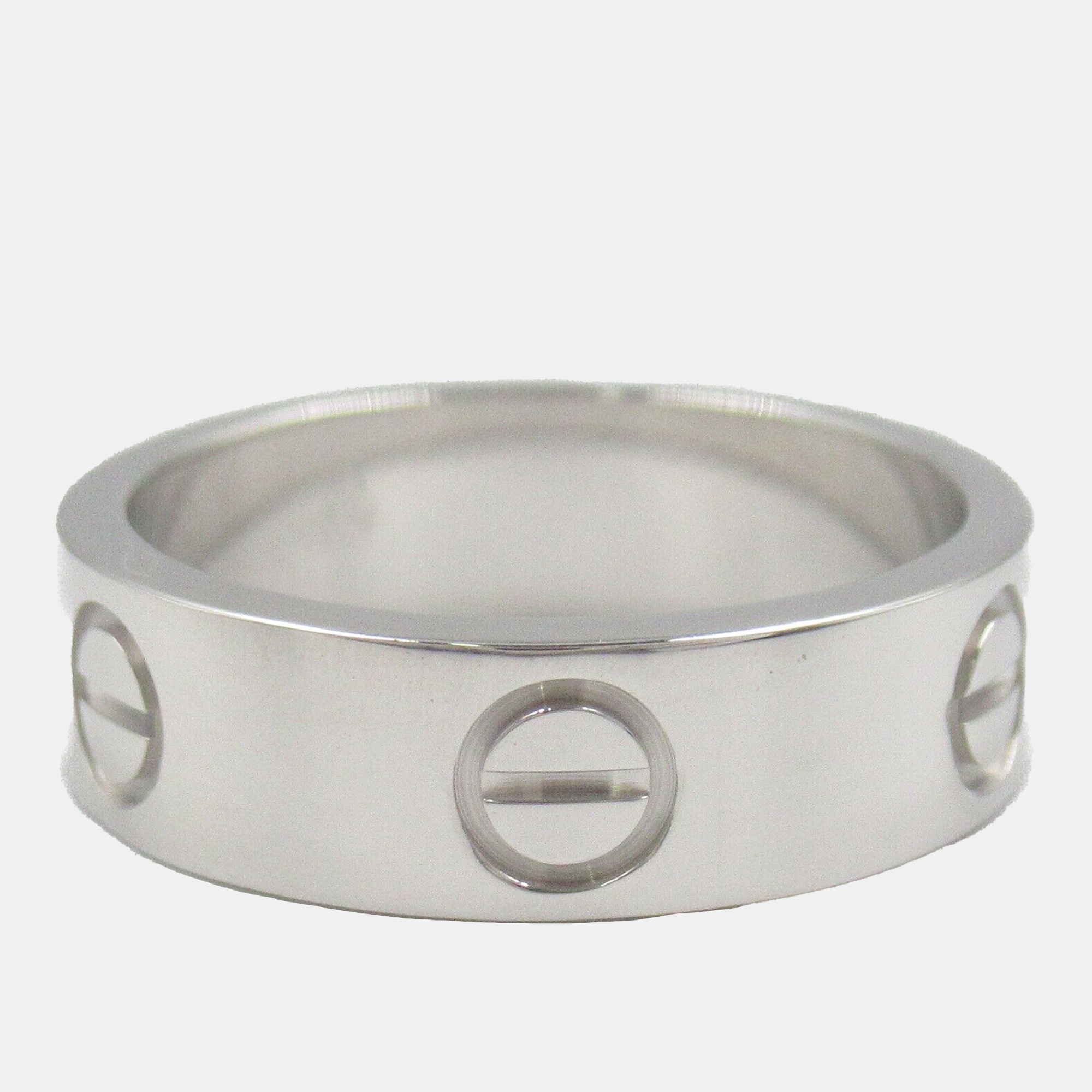 

Cartier 18K White Gold Love Ring EU 52