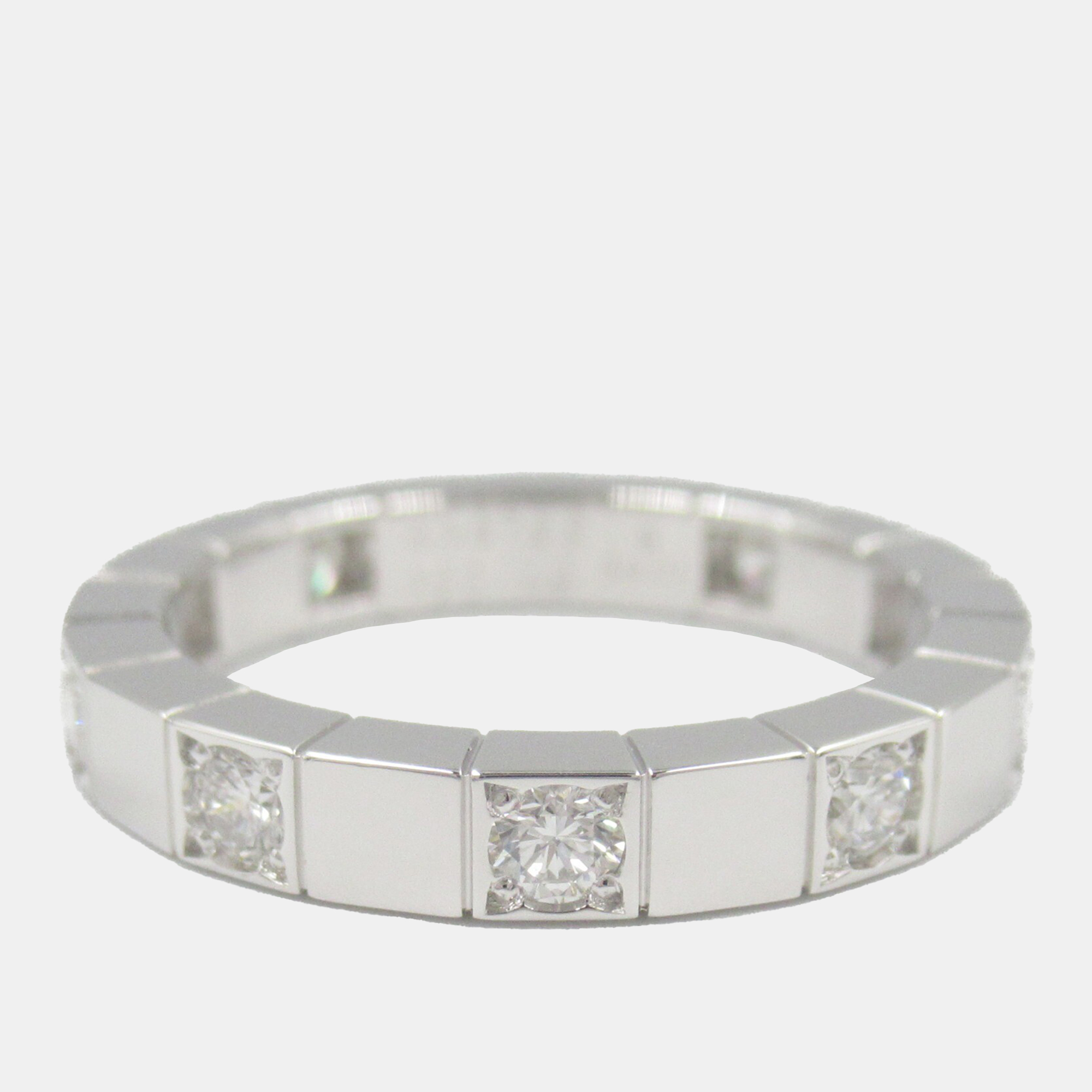 

Cartier 18K White Gold Lanieres Diamond Ring EU 49