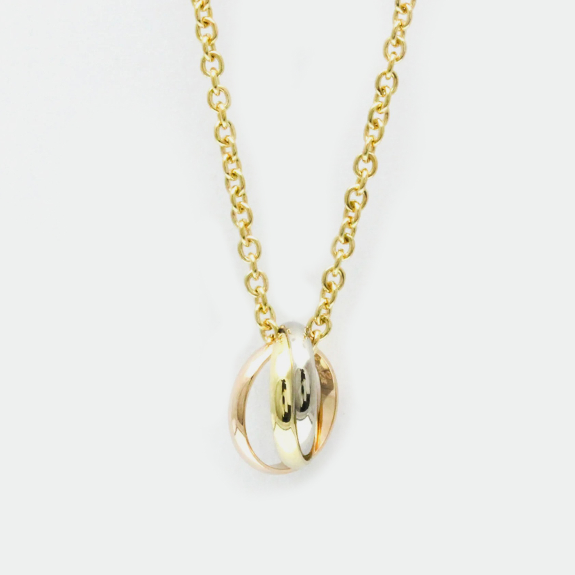 

Cartier 18K Yellow, Rose, White Gold Trinity Chain Necklace