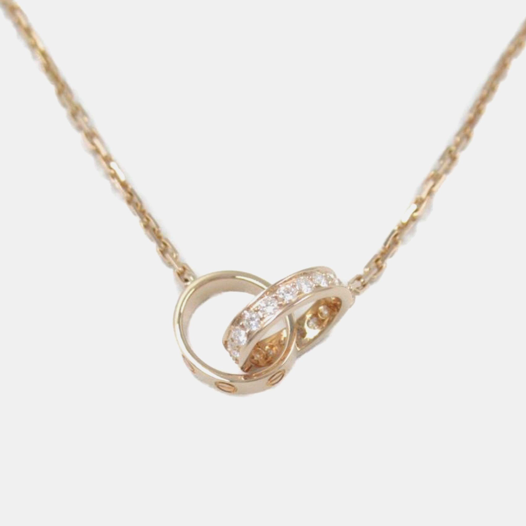 

Cartier 18K Rose Gold Baby Love Diamond Pendant Necklace