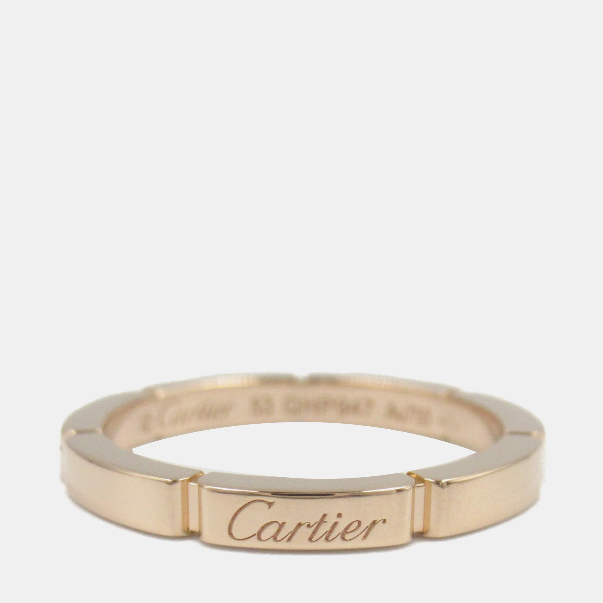 

Cartier 18K Rose Gold Maillon Panthere Band Ring EU 53