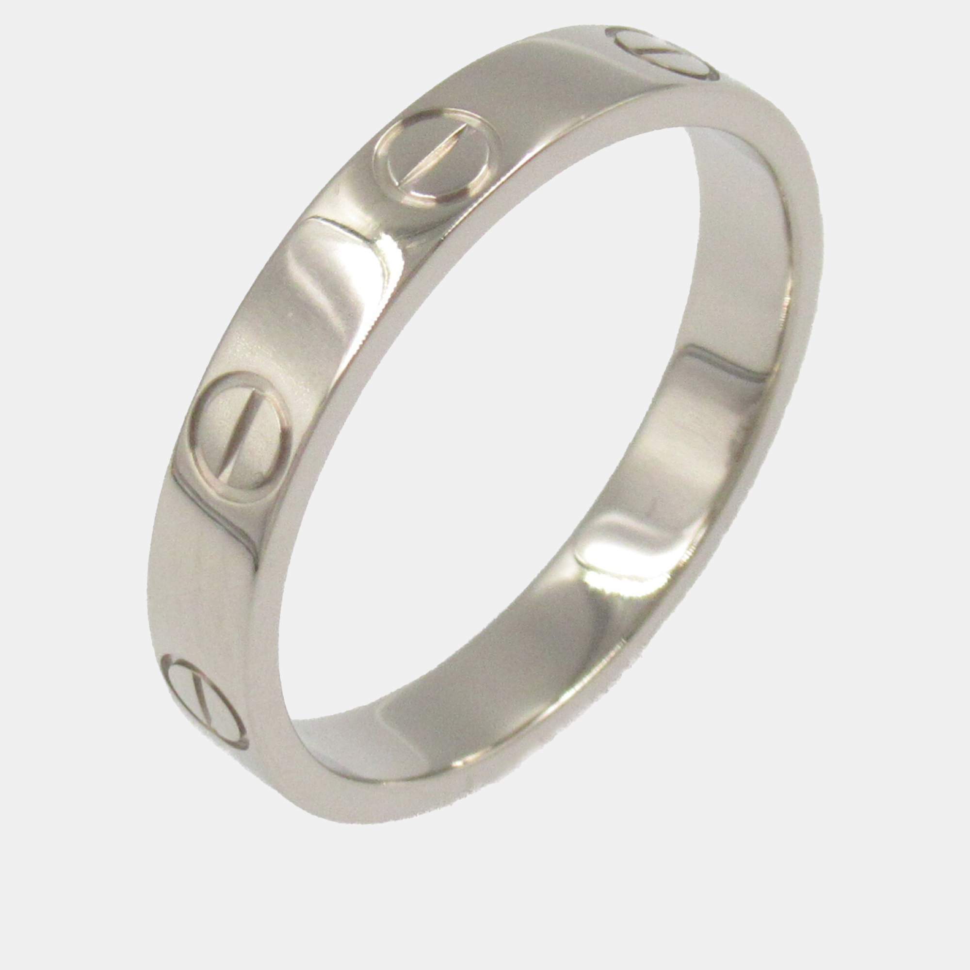 

Cartier 18K White Gold Love Ring EU 55, Silver