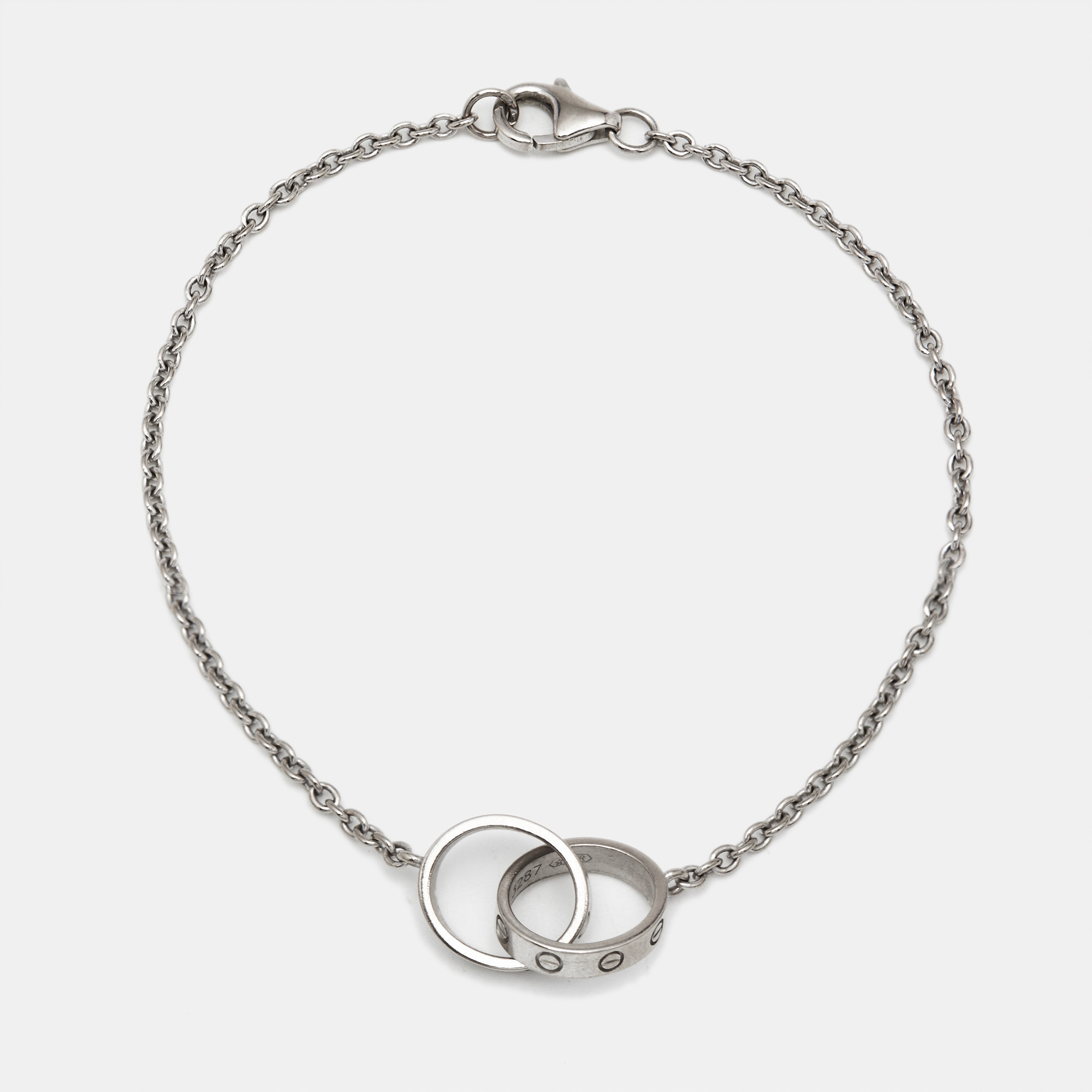 

Cartier Love Interlocking Loops 18k White Gold Bracelet