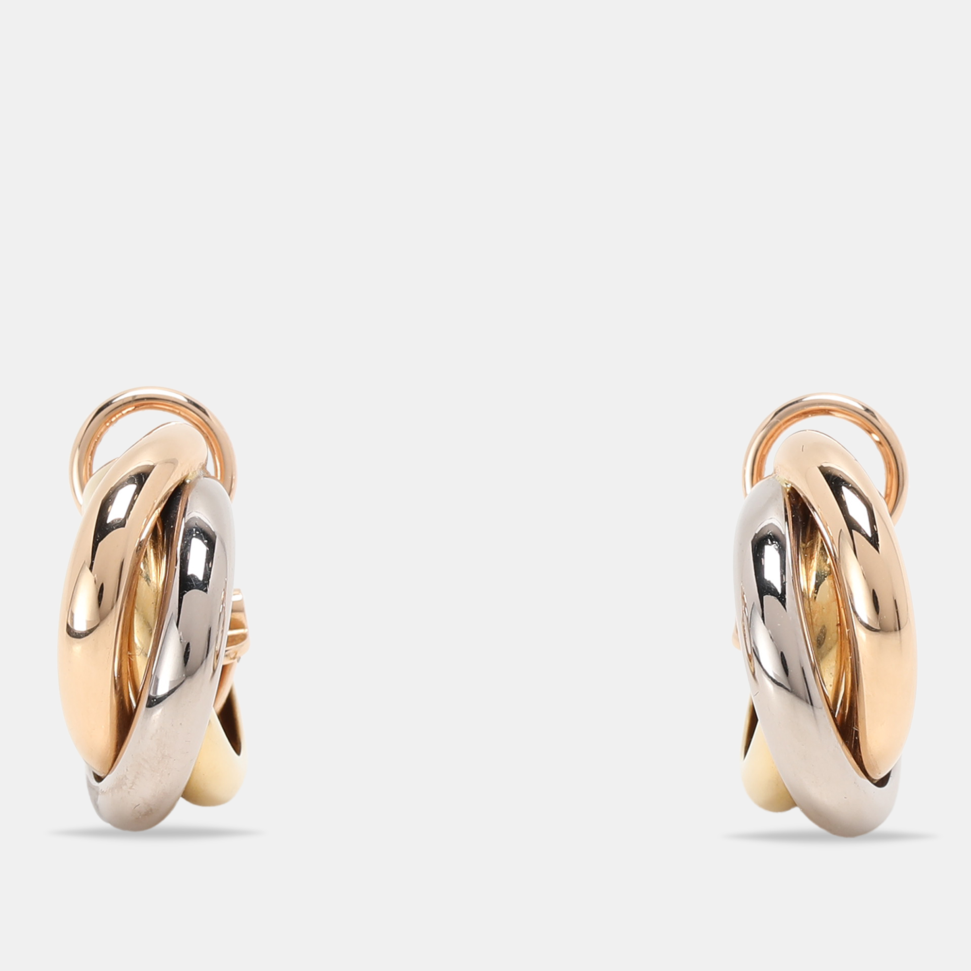 

Cartier Trinity Three Tone Gold Mini Model Earrings