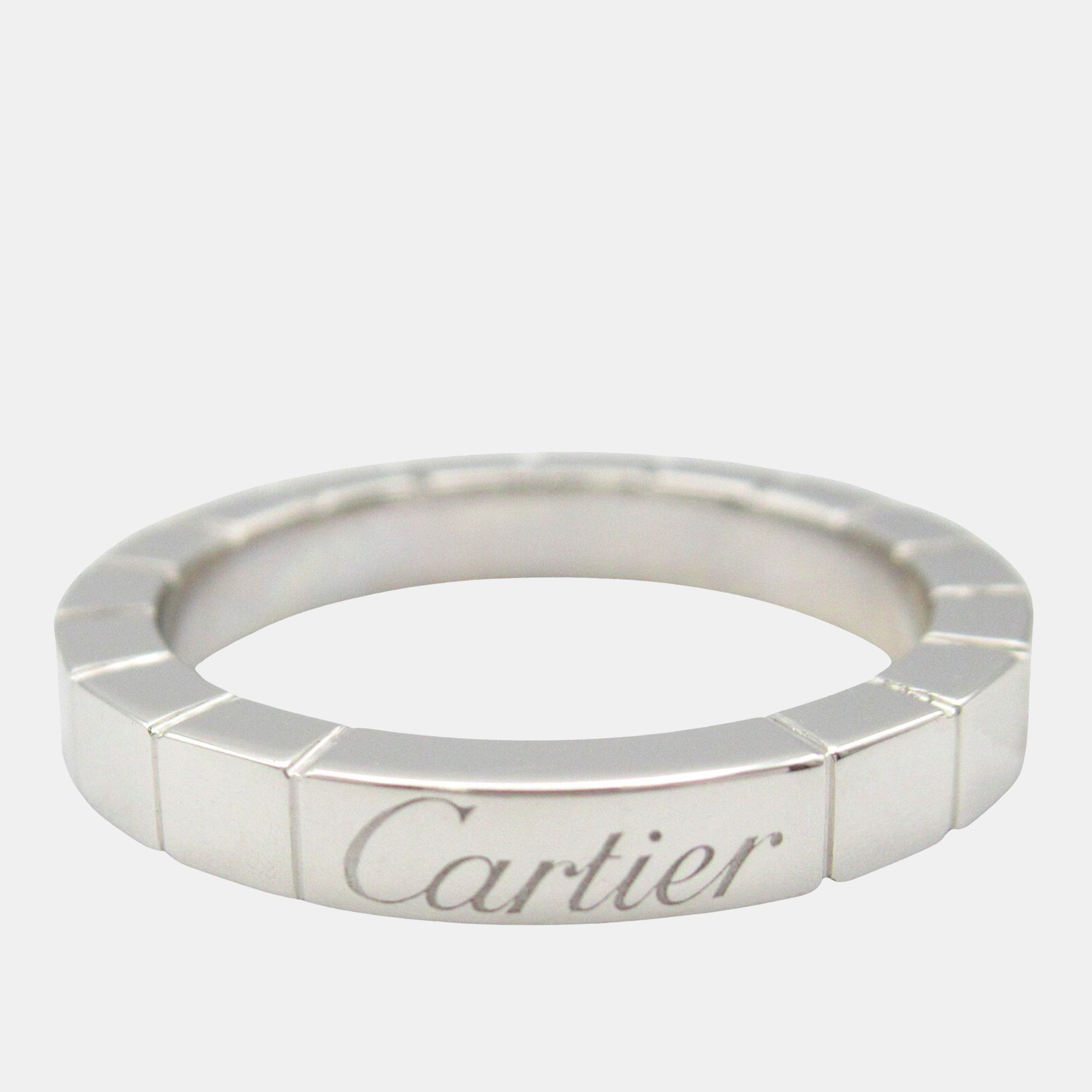 

Cartier 18K White Gold Lanieres Ring EU 48