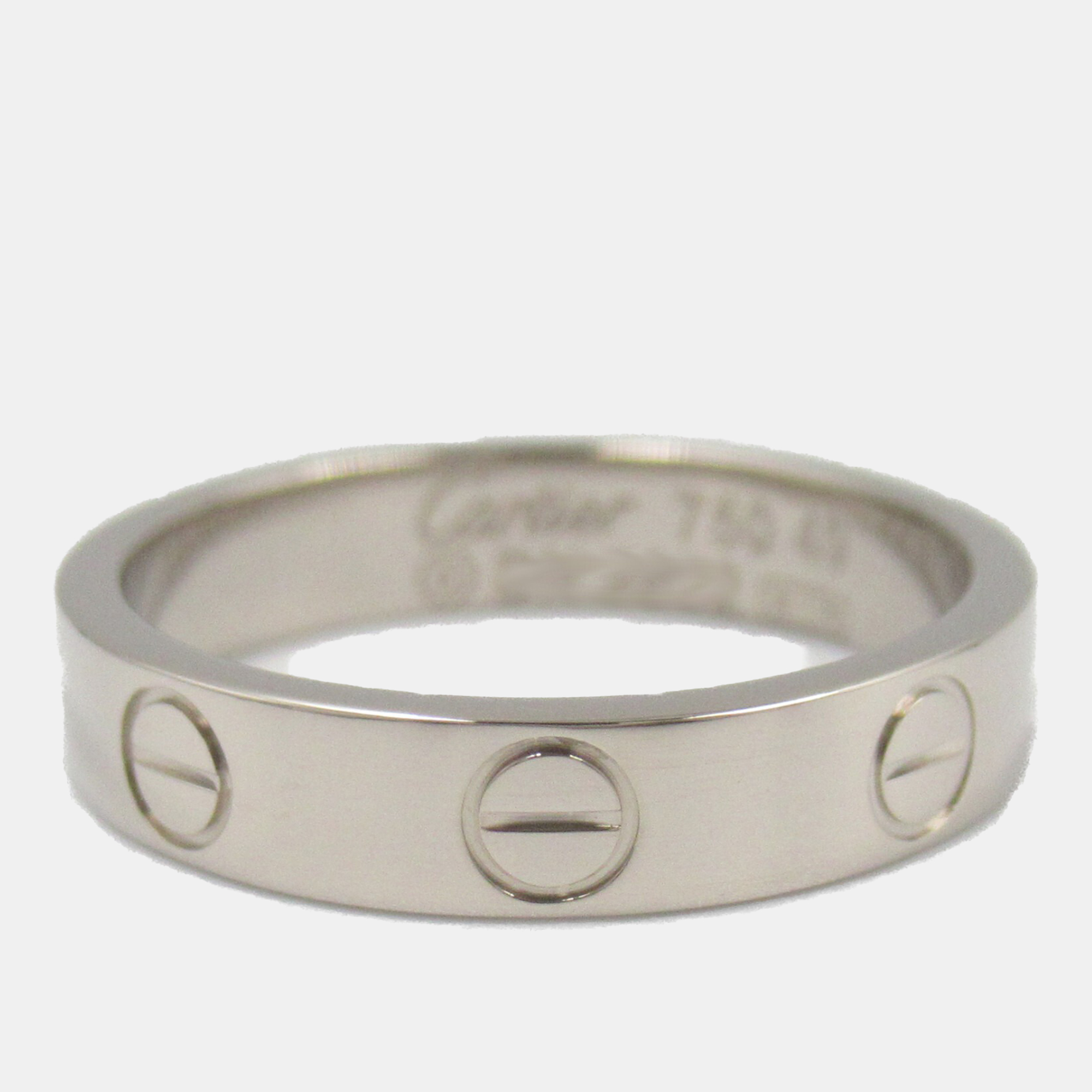 

Cartier 18K White Gold Love Ring EU 49
