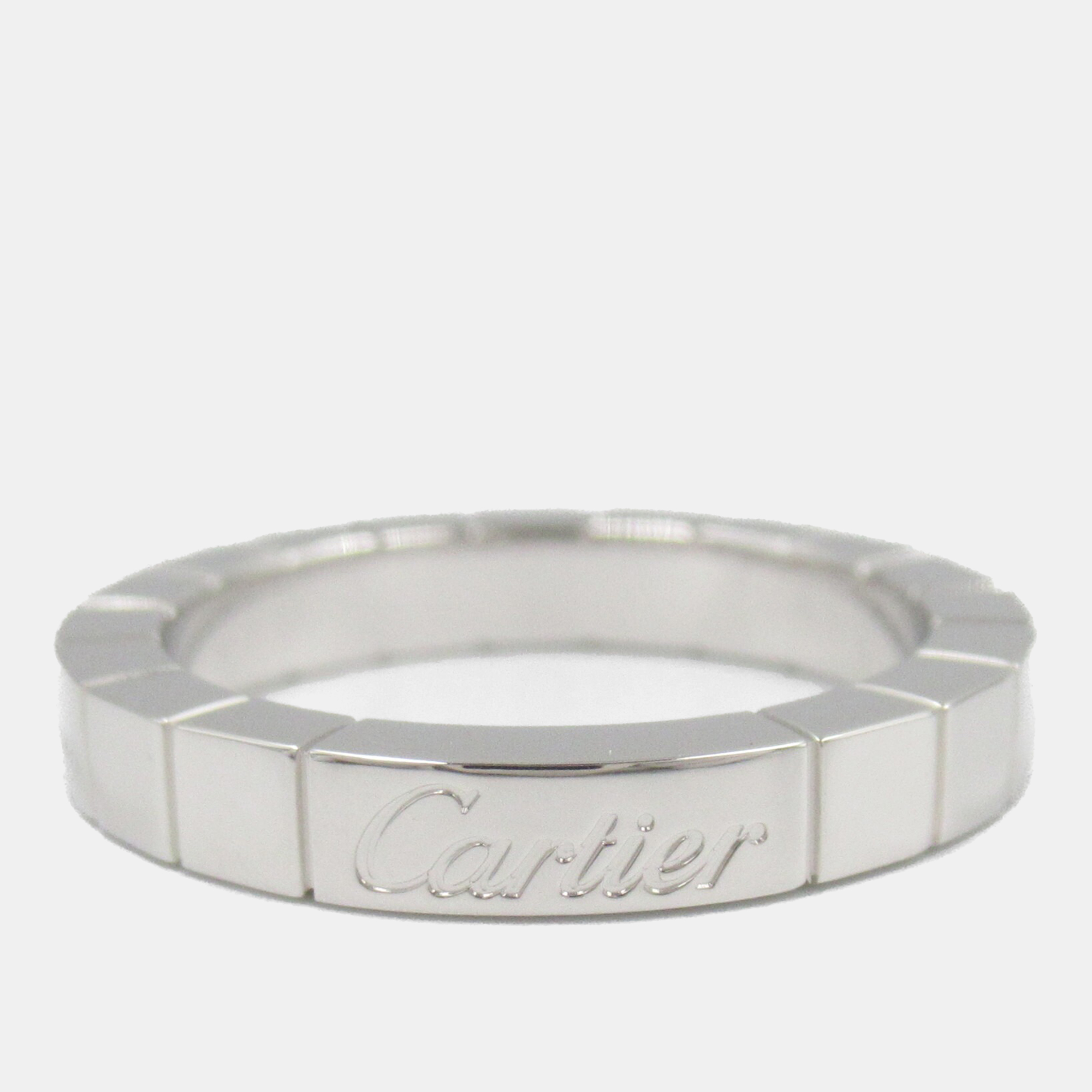 

Cartier 18K White Gold Laniere Ring EU 50