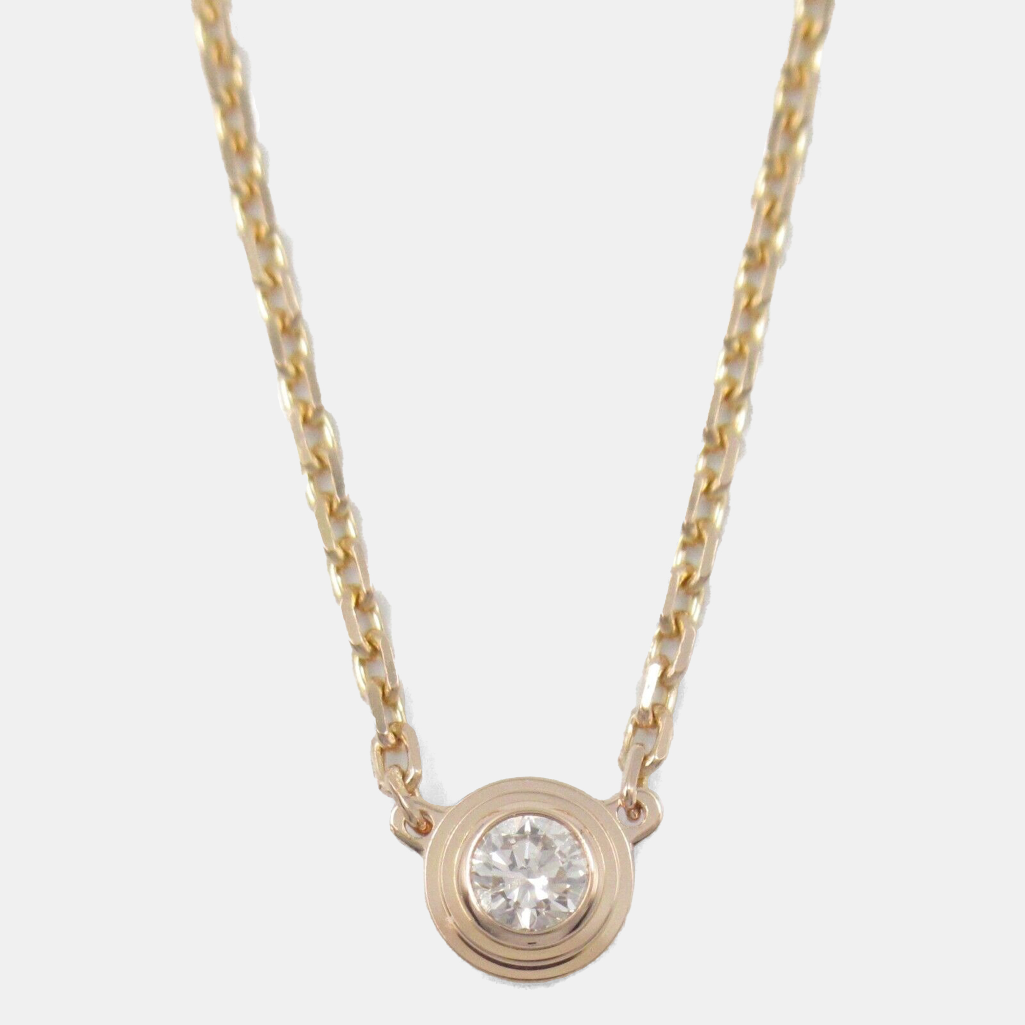 

Cartier 18K Pink Gold  Diamond D'Amour Necklace