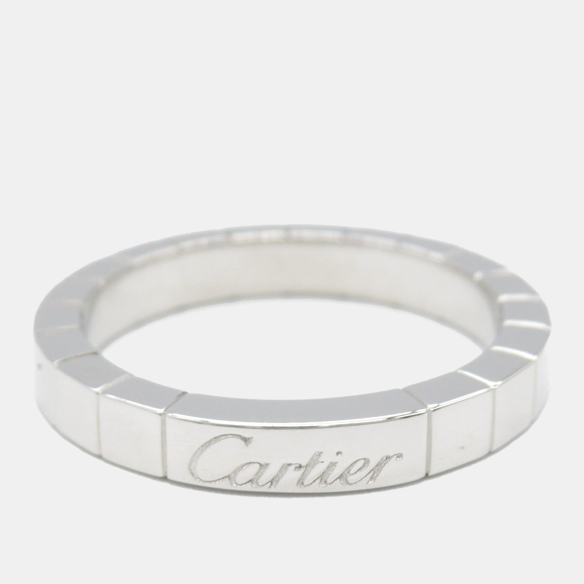 

Cartier 18K White Gold Laniere Ring EU 53
