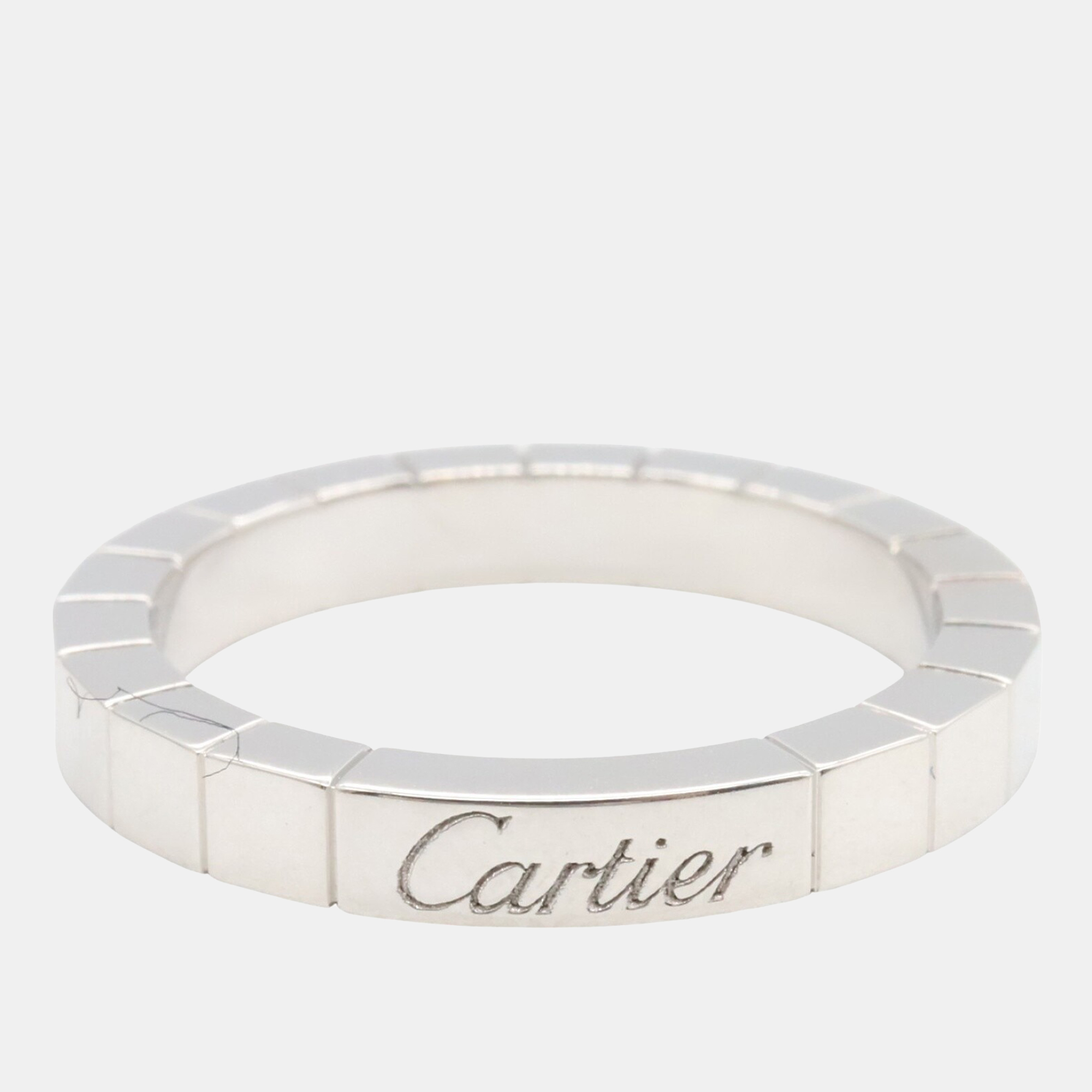 

Cartier 18K White Gold Lanieres Band Ring EU 54