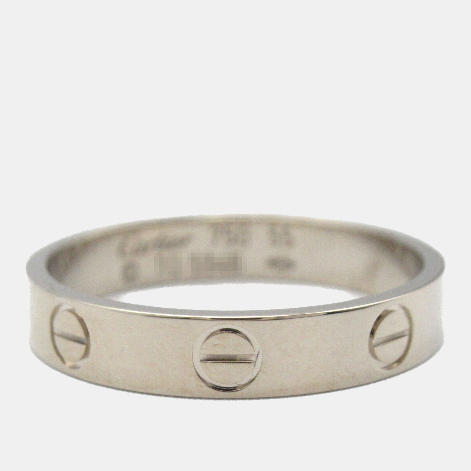 

Cartier 18K White Gold Love Ring EU 55