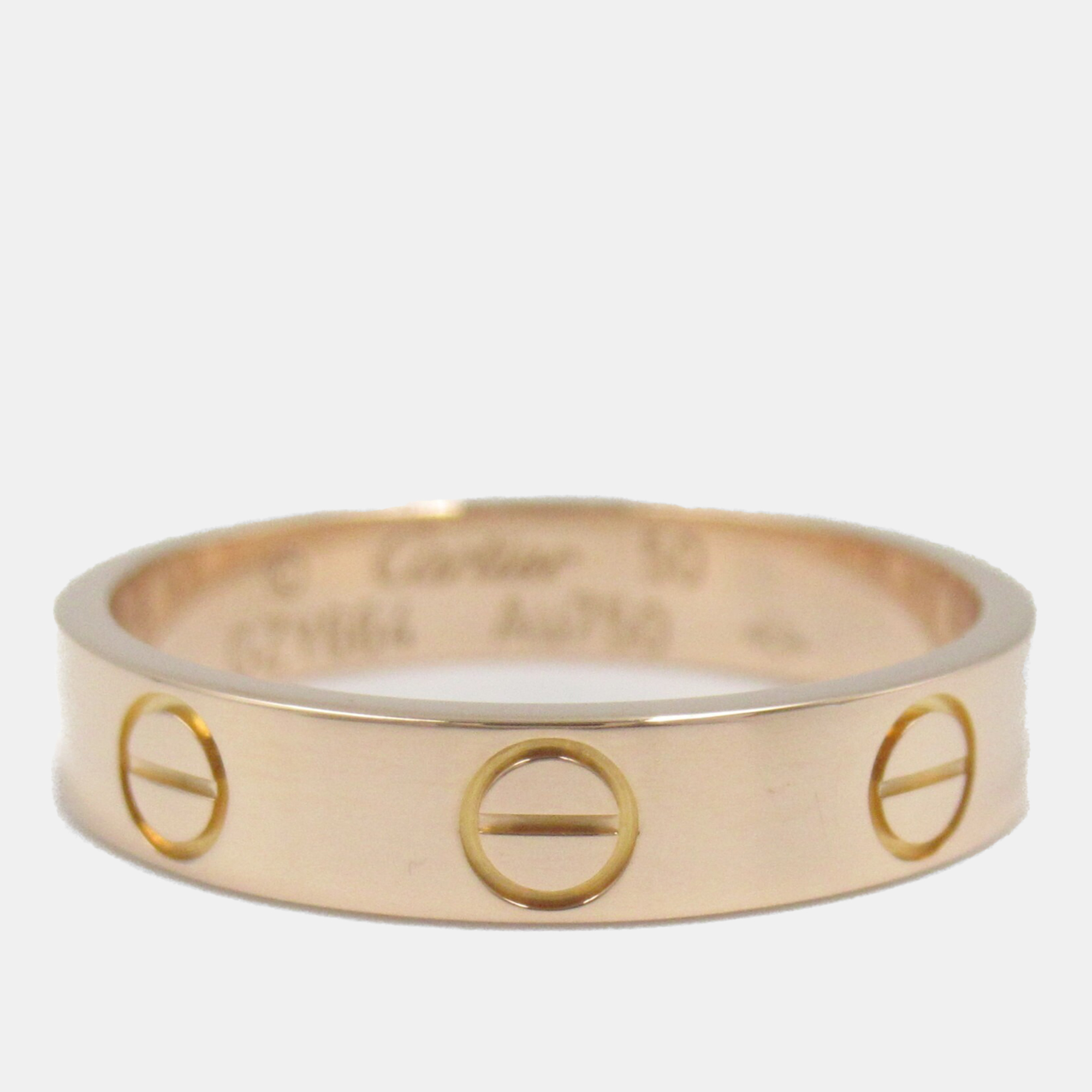 

Cartier 18K Pink Gold Mini Love Ring EU 50