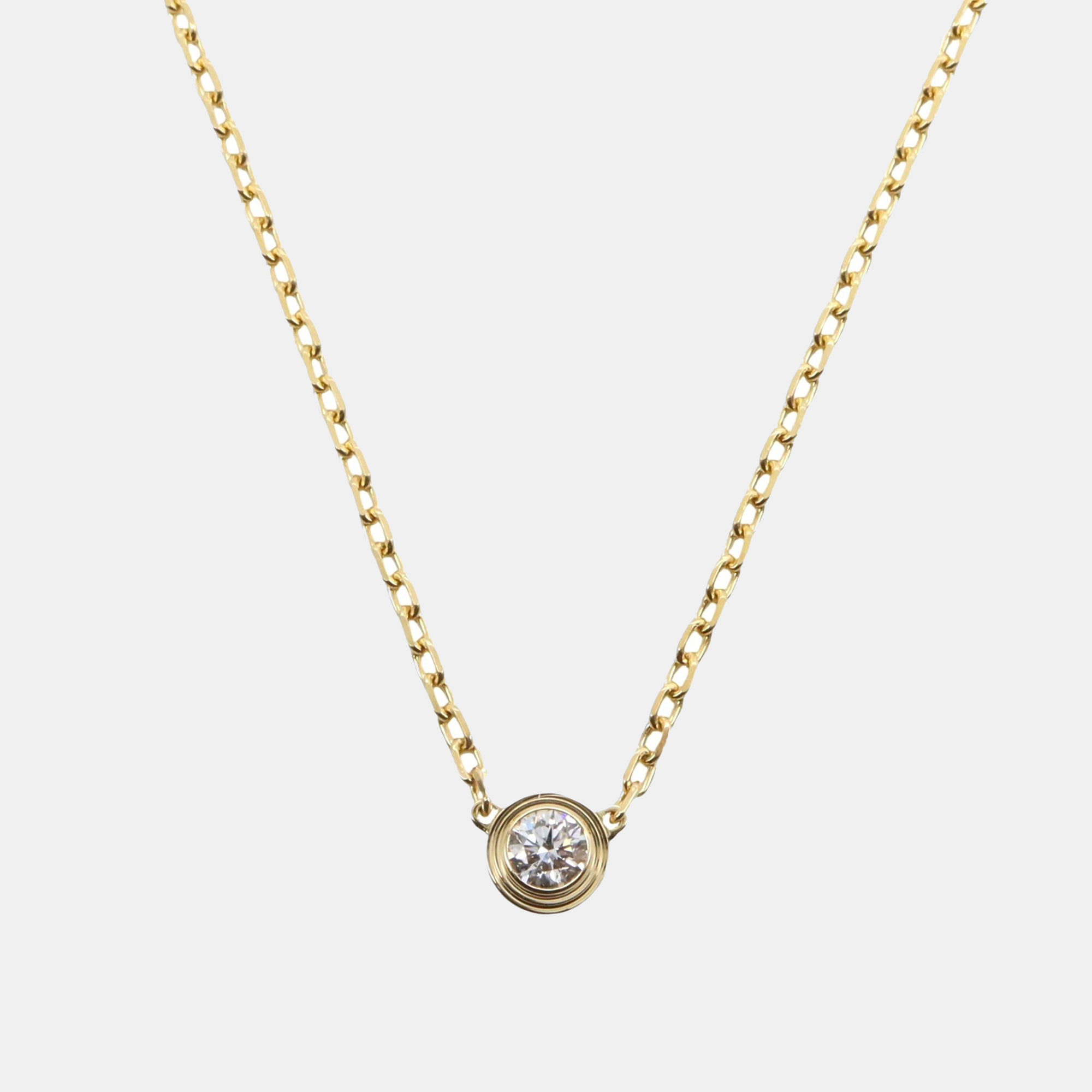 

Cartier 18K Yellow Gold D'Amour Diamond Necklace Pendant