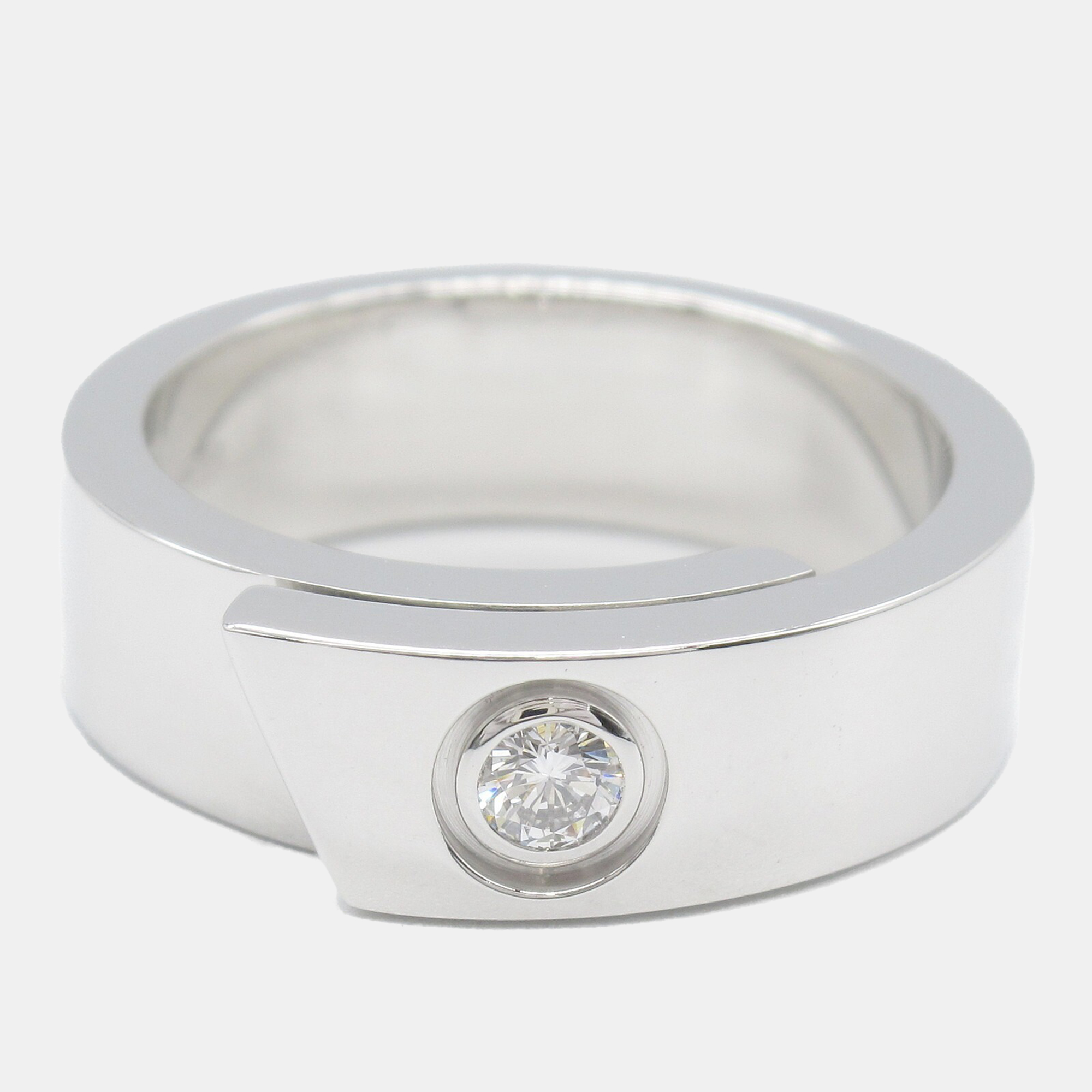 

Cartier 18K White Gold Anniversary Diamond Ring EU 50