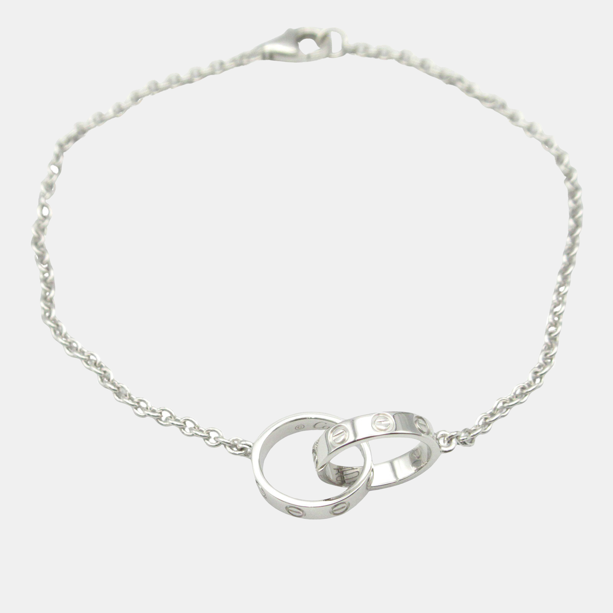 

Cartier 18K White Gold Love Interlocking Loop Bracelet