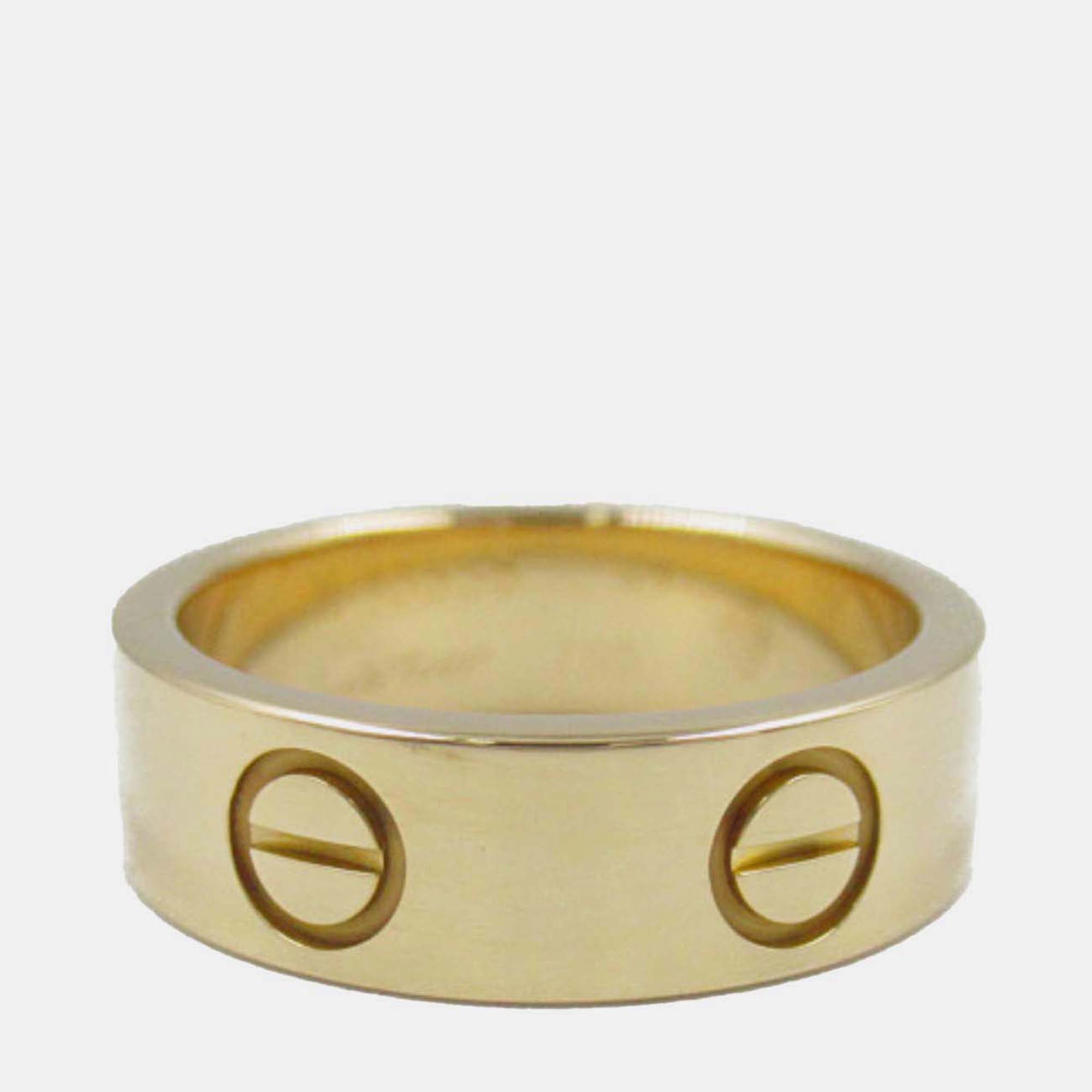 

Cartier 18K Yellow Gold Classic Love Ring EU 49