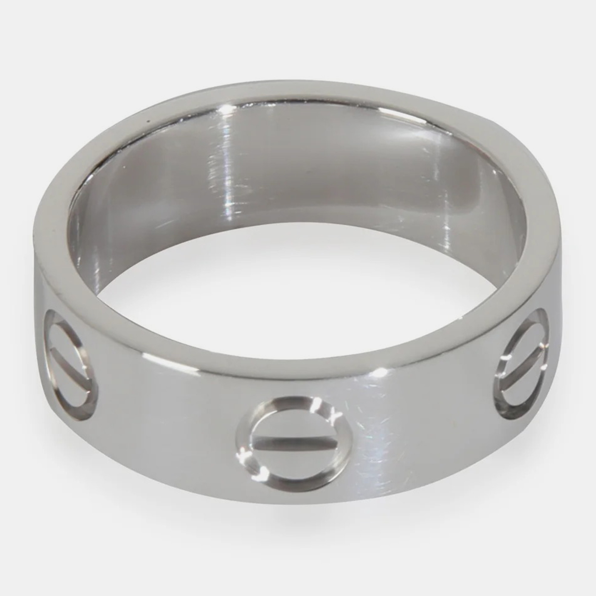 

Cartier 18K White Gold Love Ring EU 49