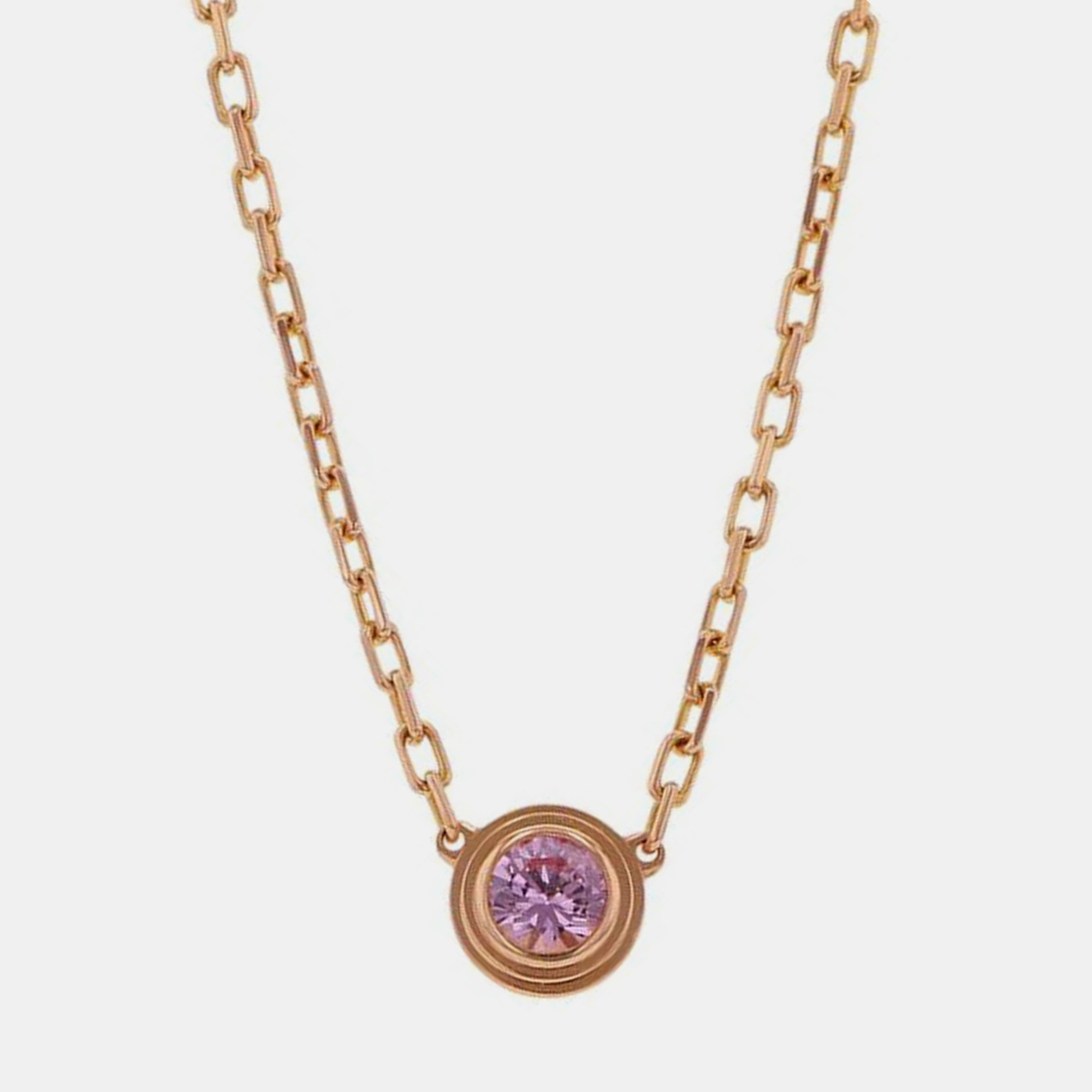 

Cartier 18K Pink Gold Sapphire D'amour Pendant Necklace