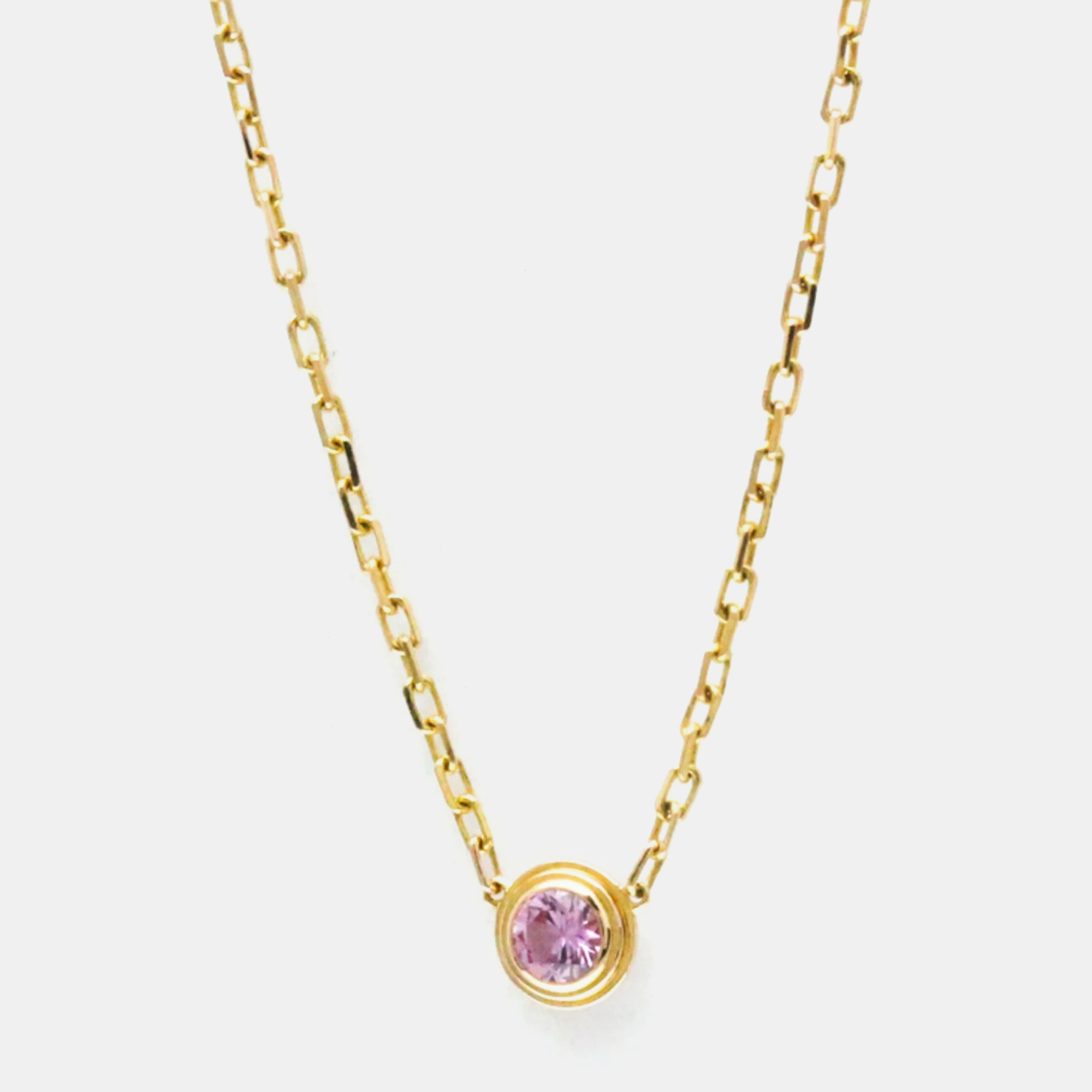 

Cartier 18K Pink Gold Pink Sapphire D'Amour Necklace