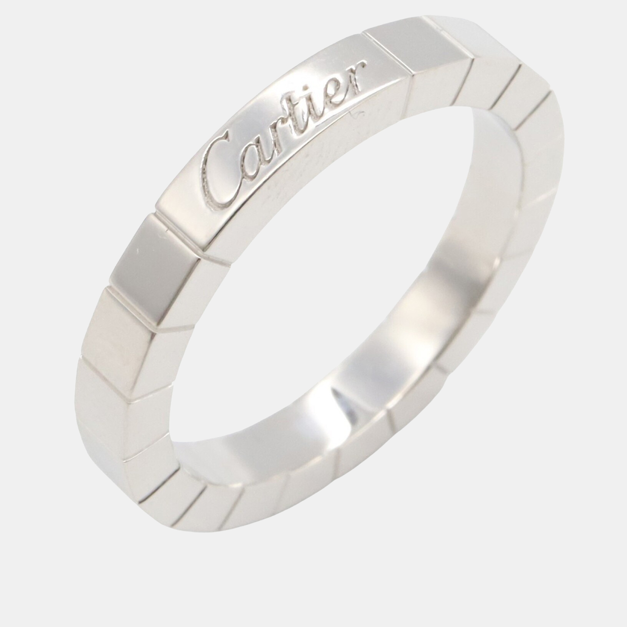 

Cartier 18K White Gold Laniere Ring EU 54