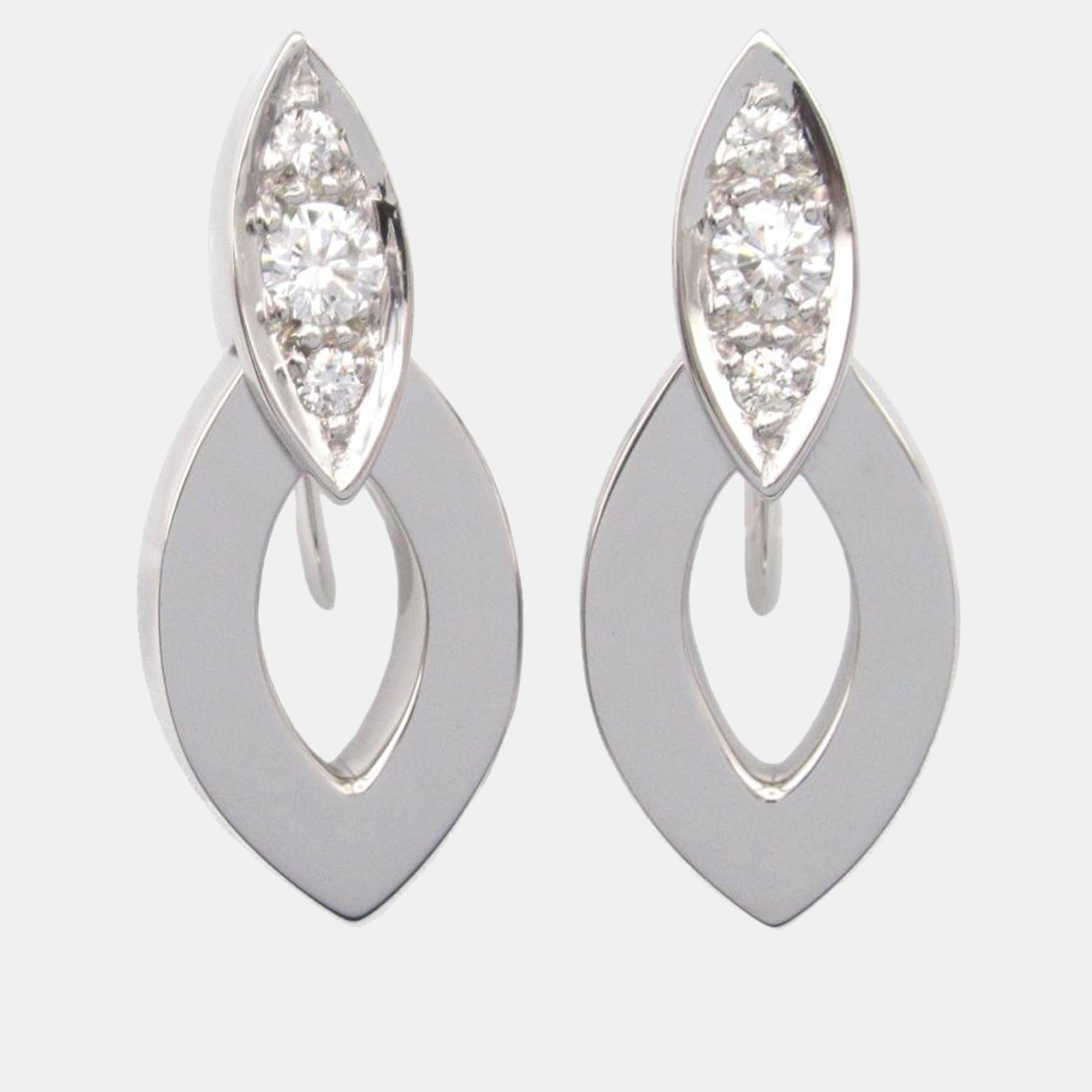 

Cartier 18K White Gold Diadea Diamond Earrings