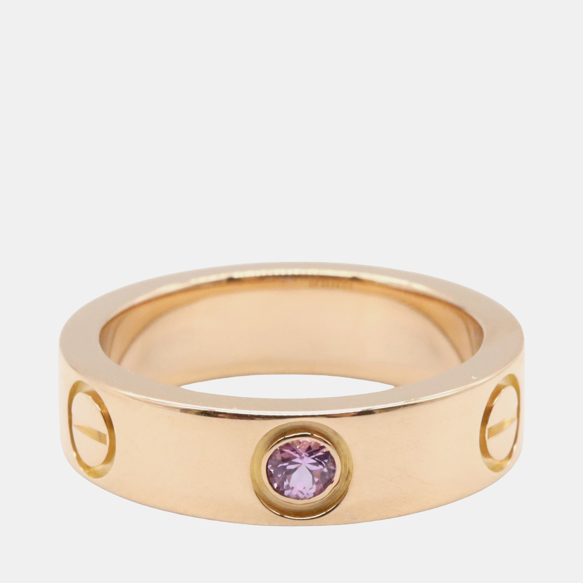 

18K Rose Gold and Pink Sapphire Classic Love Ring