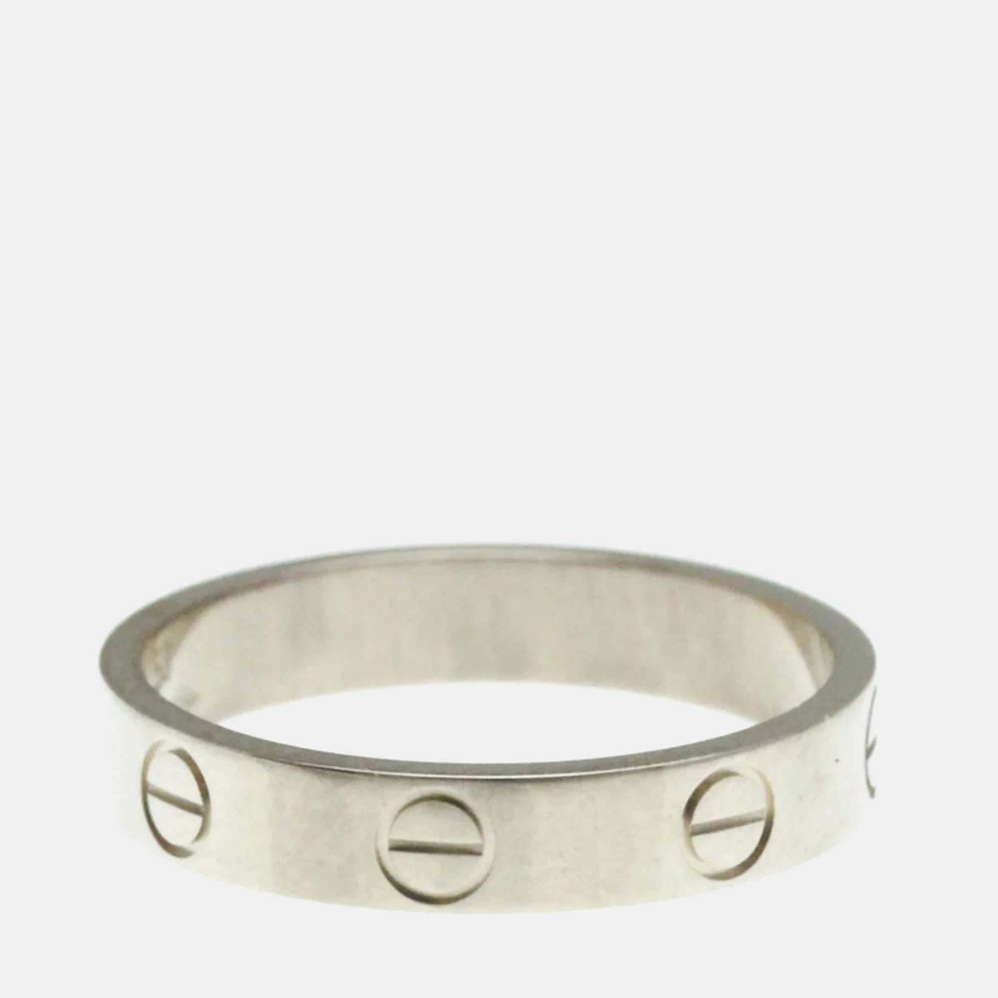 

Cartier 18K White Gold Love Ring EU 53