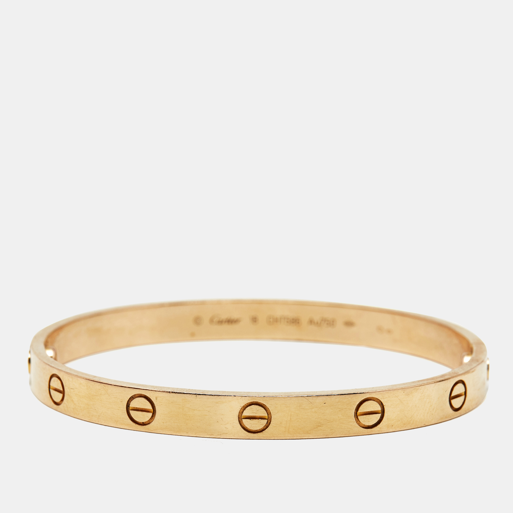 

Cartier Love 18k Rose Gold Classic Model Bracelet 18