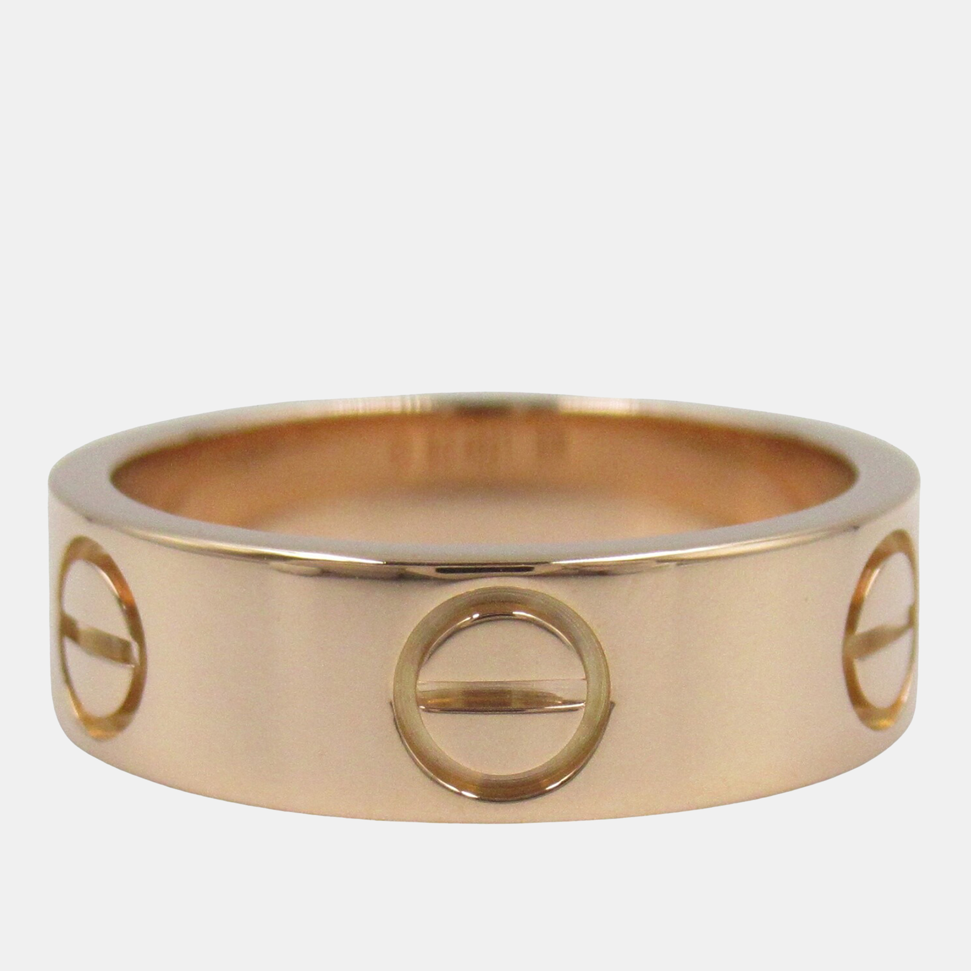 

Cartier Love 18K Rose Gold Love Band Ring EU 49
