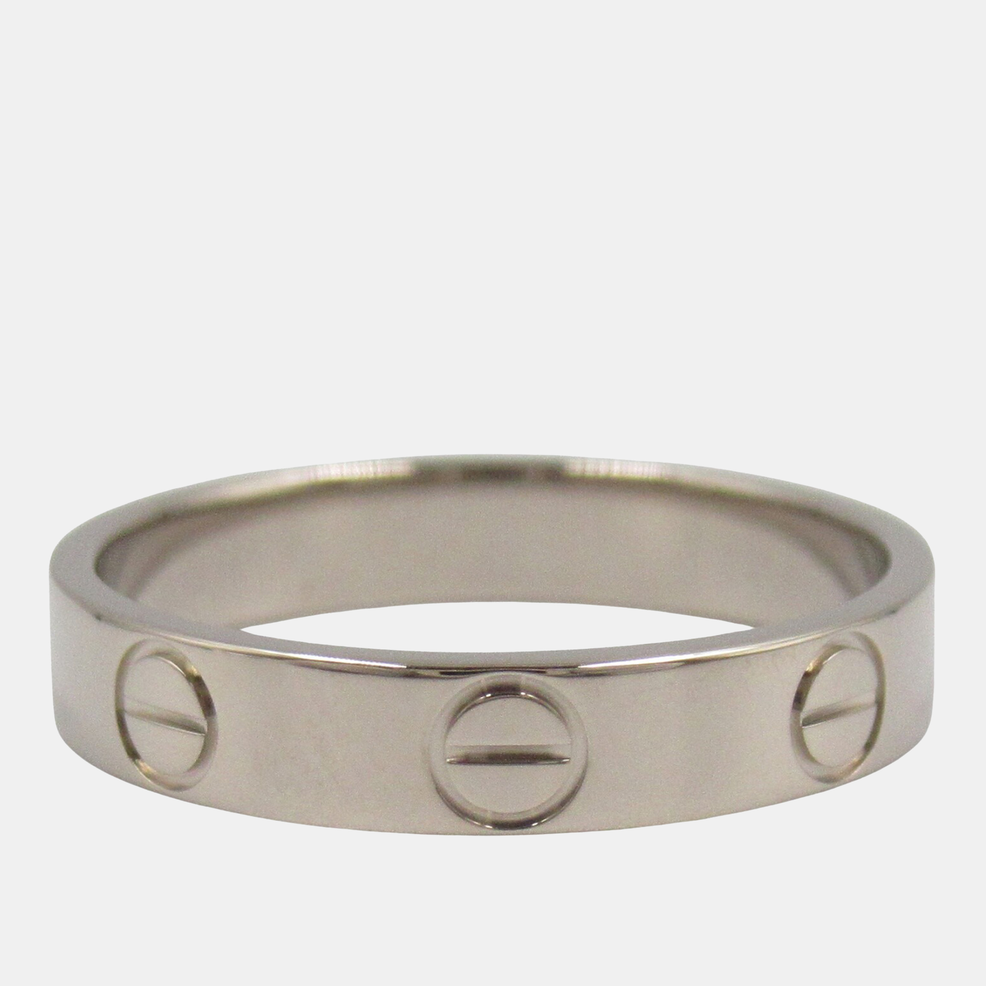 

Cartier Love 18K White Gold Band Ring EU 50