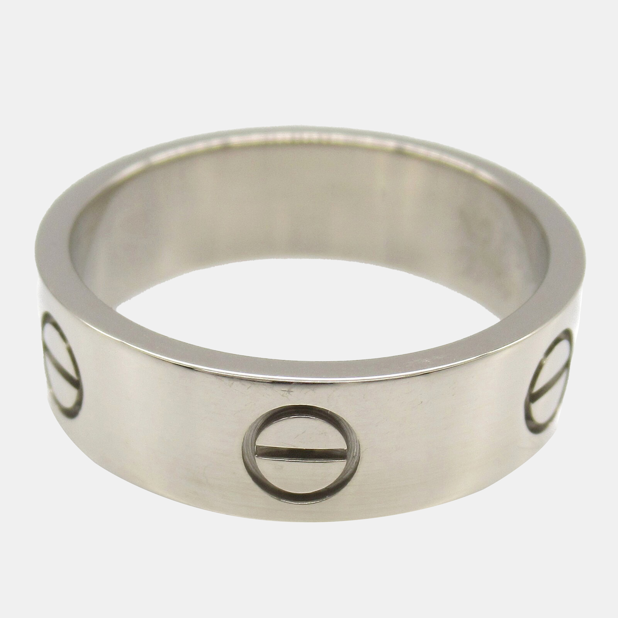 

Cartier Love 18K White Gold Love Band Ring EU 57