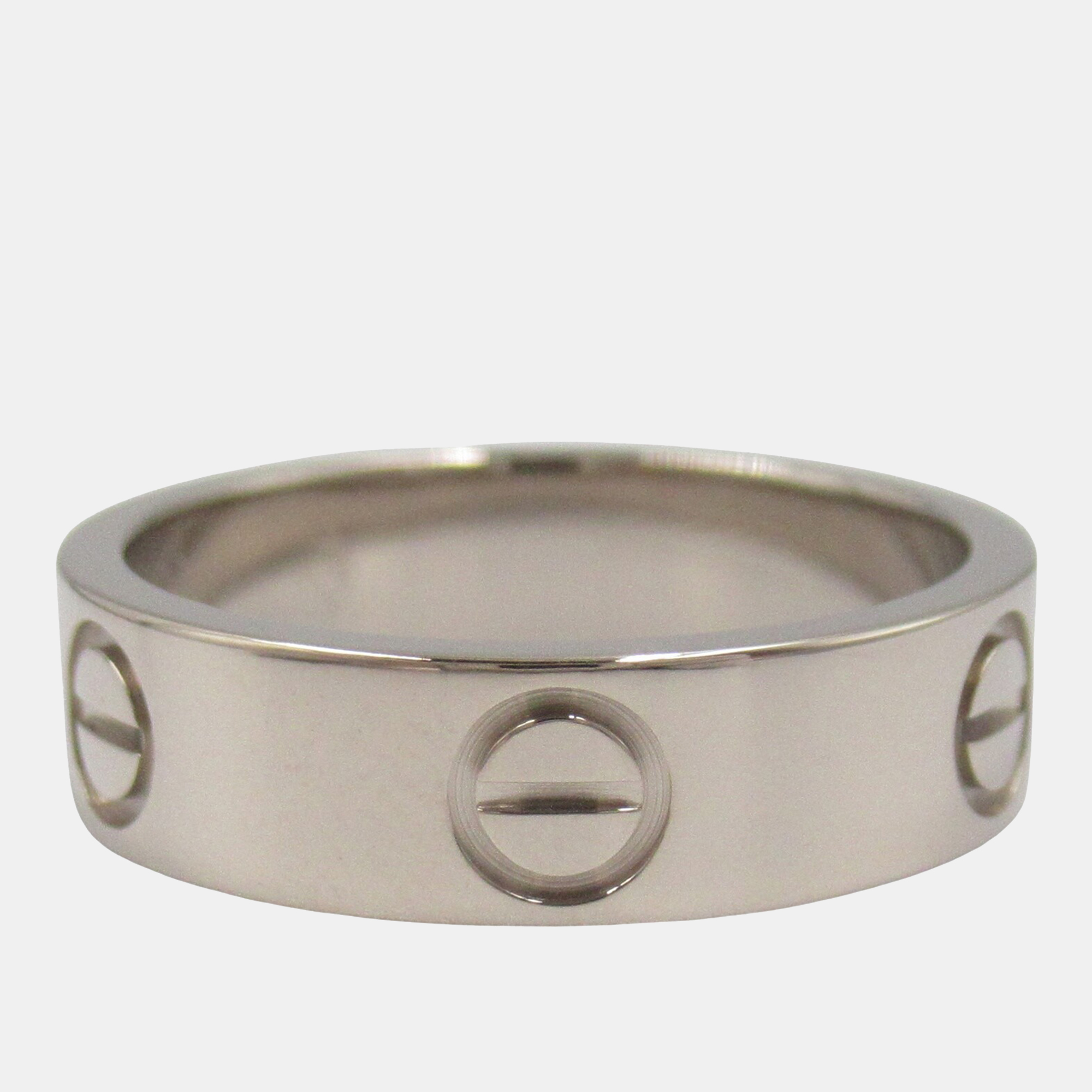 

Cartier Love 18K White Gold Love Band Ring EU 53