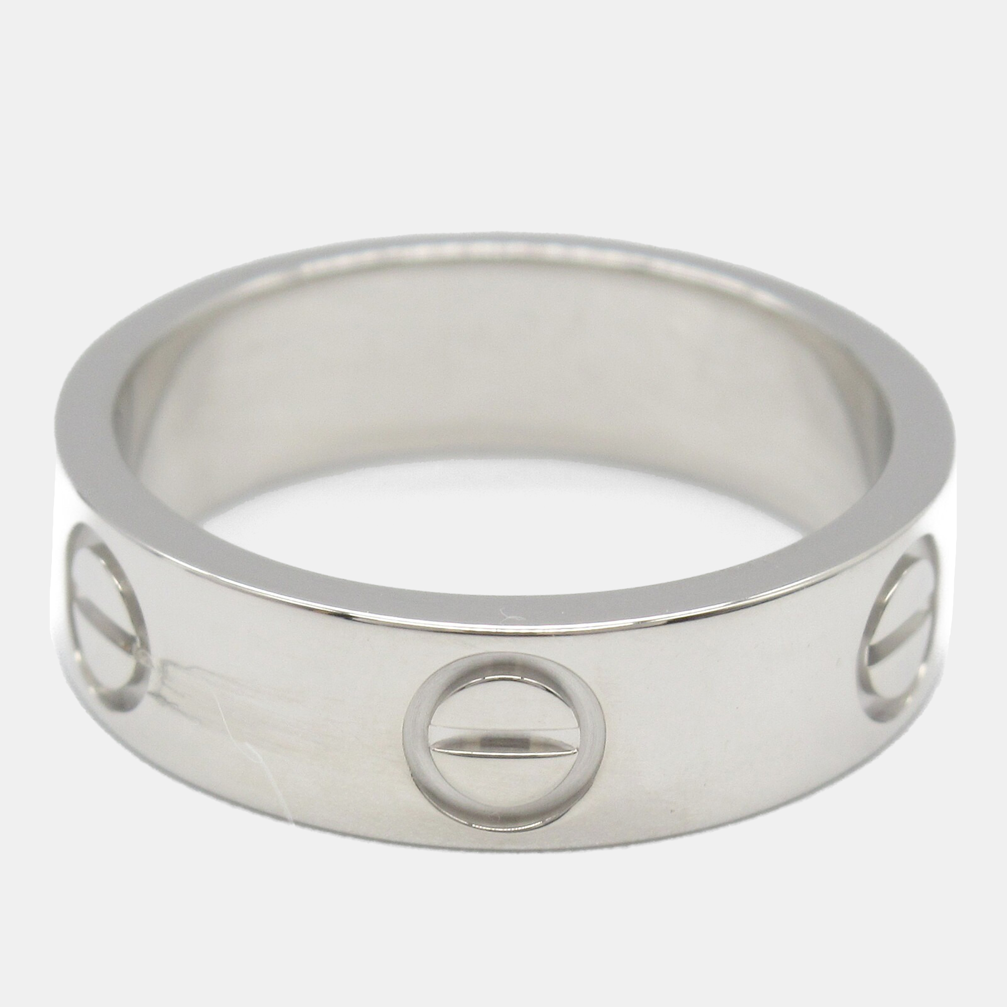 

Cartier Love 18K White Gold Love Band Ring EU 51