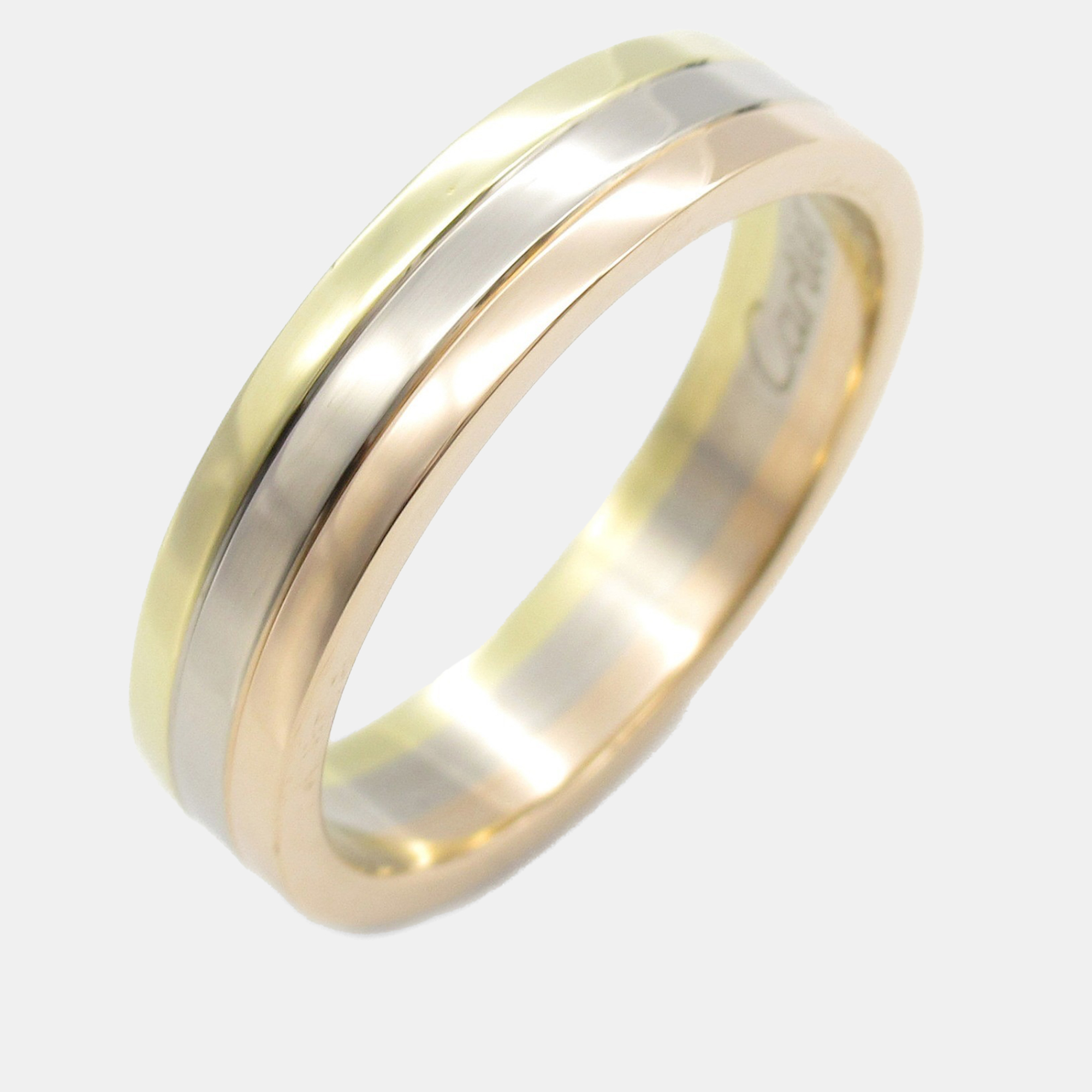 

Cartier Vendome 18K Rose, White and Yellow Gold Band Ring EU