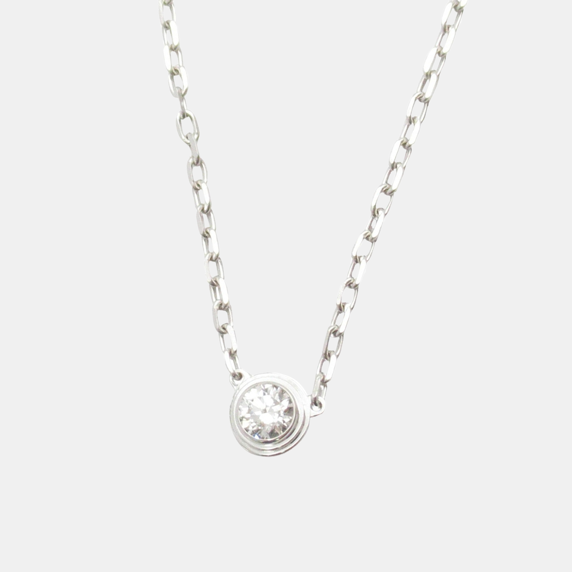 

Cartier D'amour 18K White Gold and Diamond Pendant Necklace