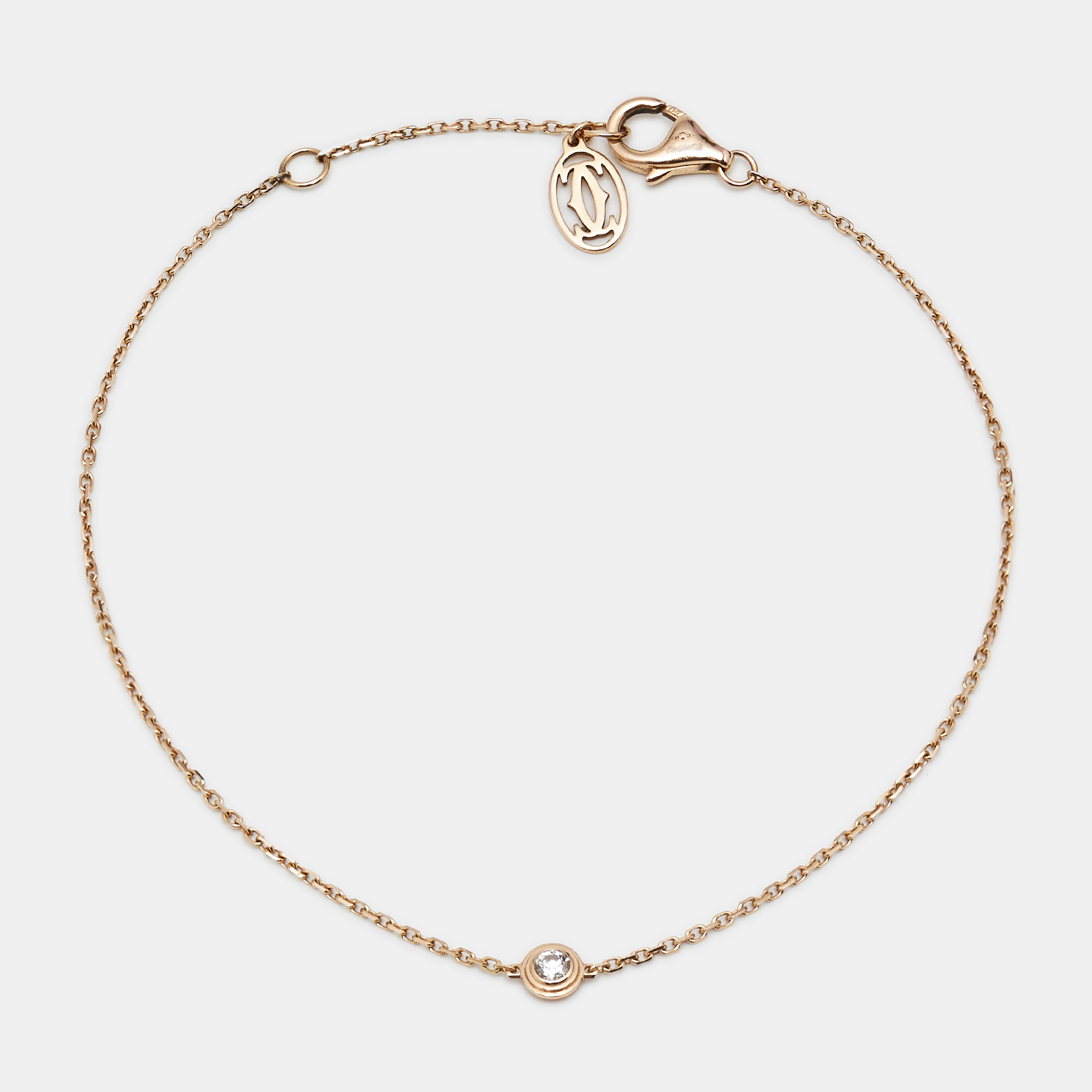 

Cartier D'amour Diamond 18k Rose Gold  Model Bracelet