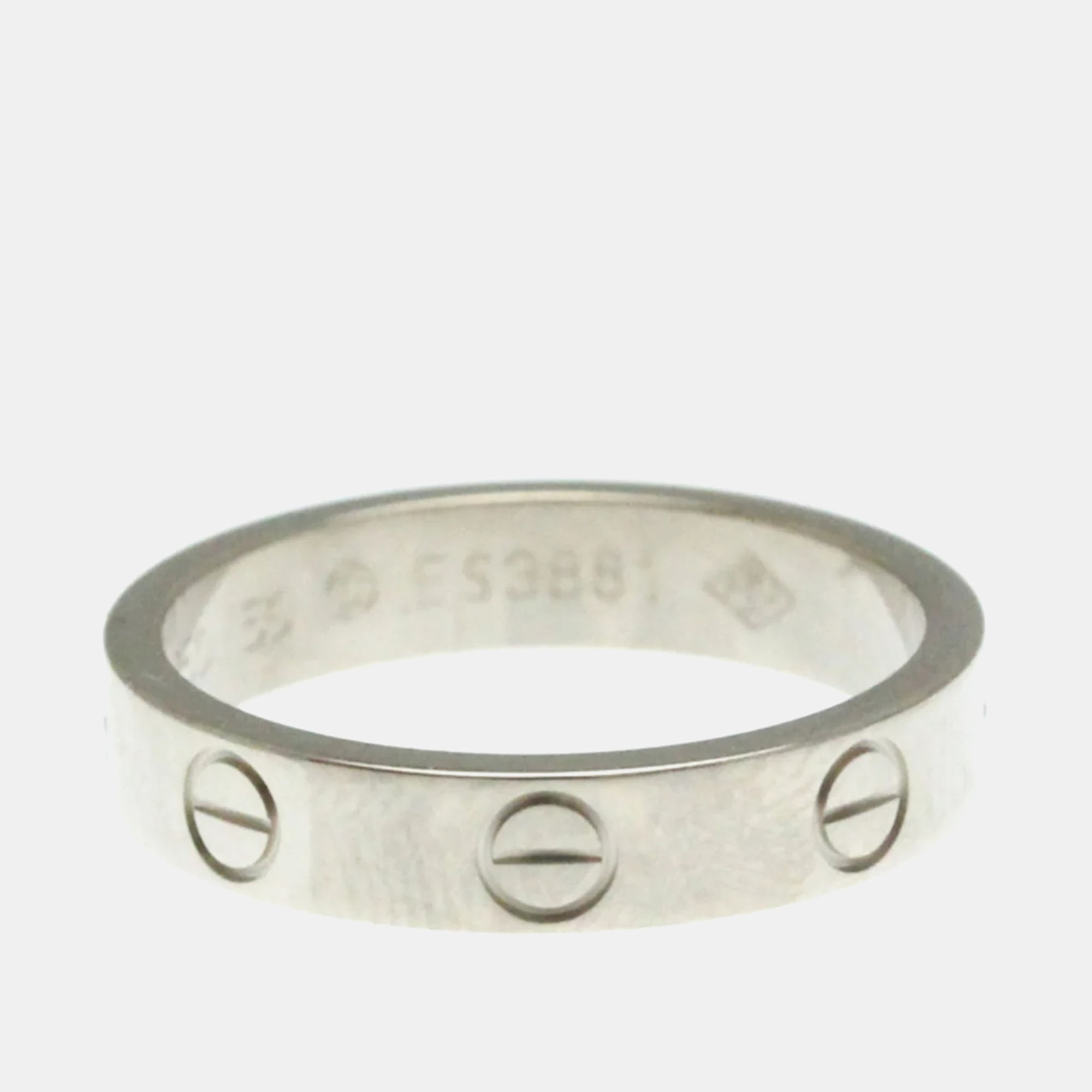 

Cartier Mini Love 18K White Gold Ring EU 50
