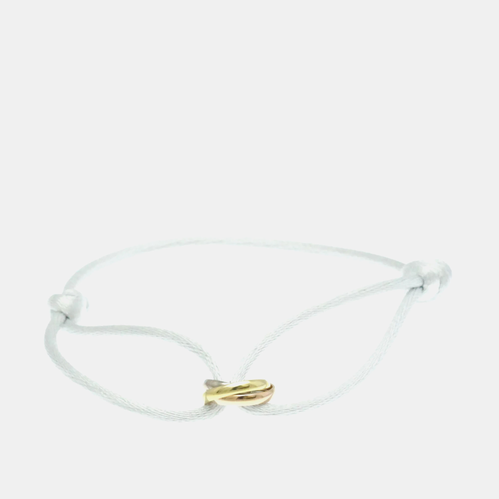

Cartier Trinity Cord 18K Yellow Gold, Rose Gold, White Gold Bracelets