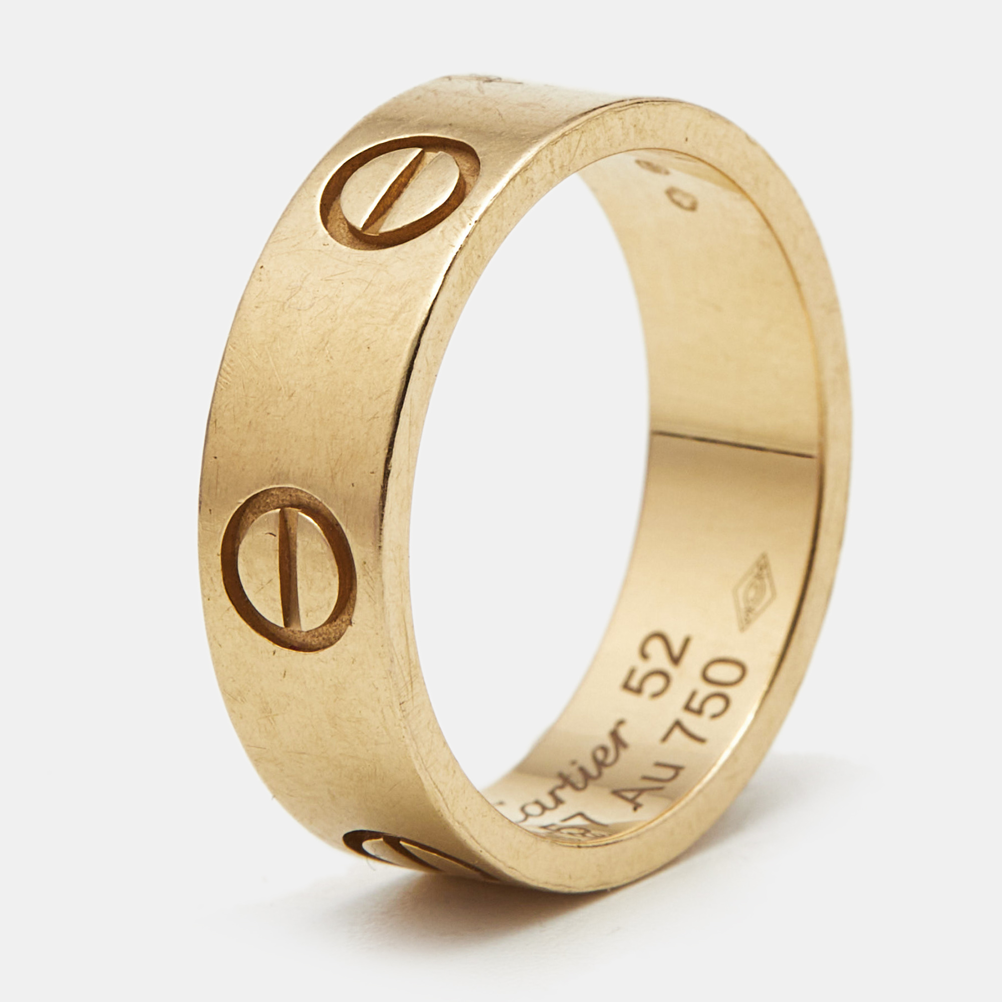

Cartier Love 18k Yellow Gold Band Ring Size