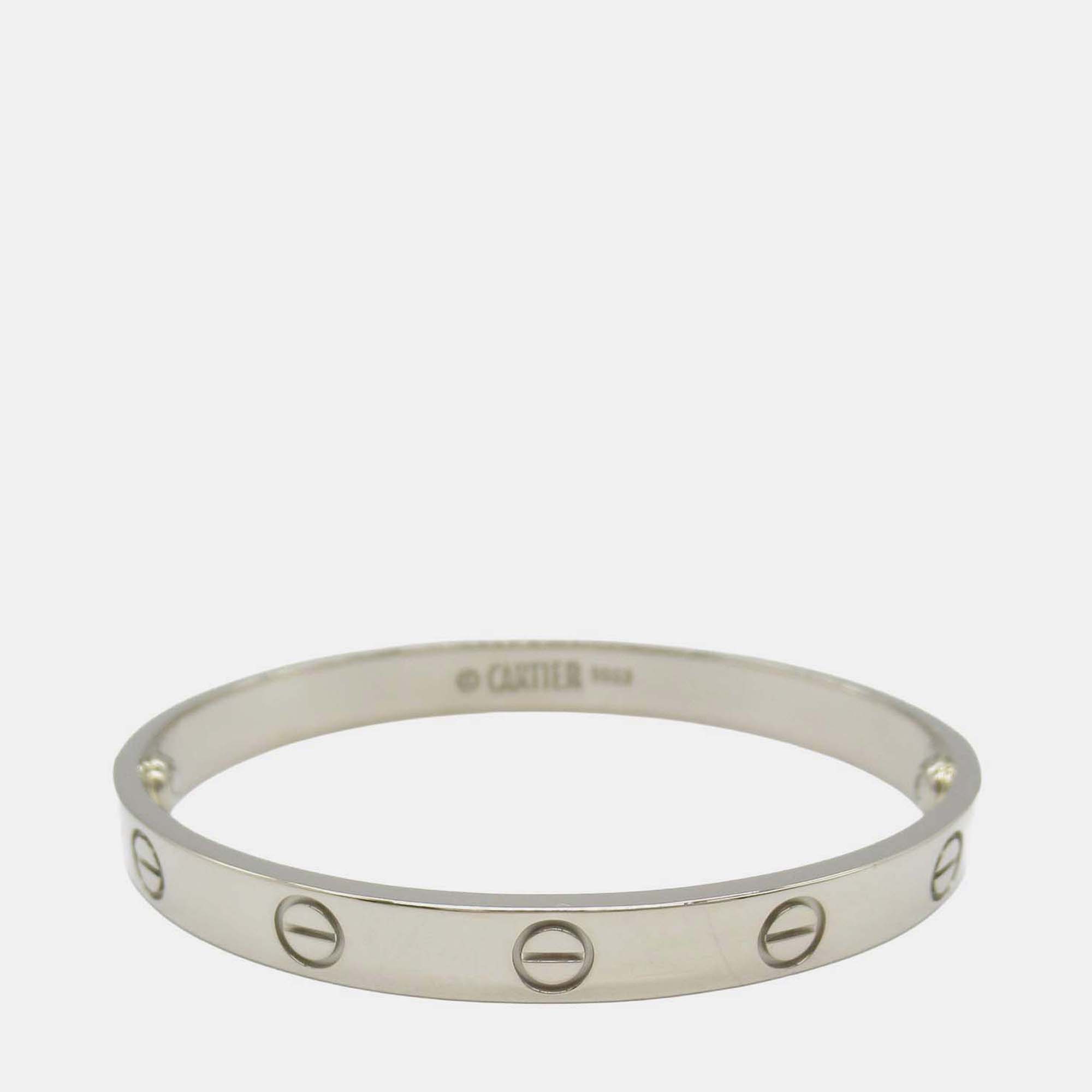 

Cartier 18K White Gold Classic Love Bracelet