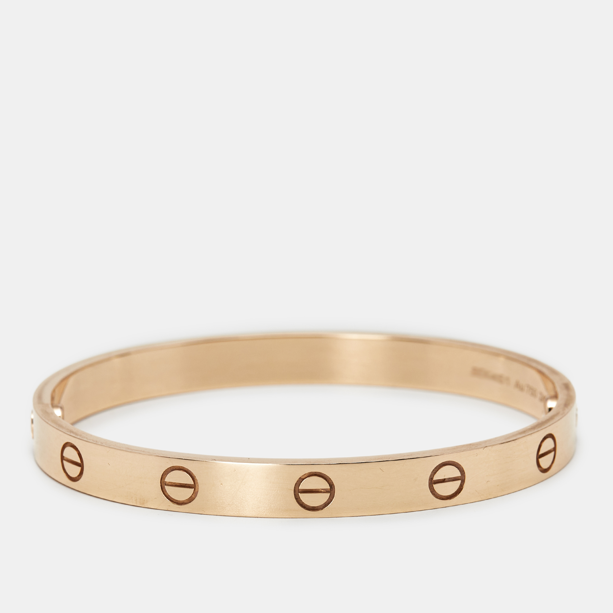 

Cartier Love 18k Rose Gold Classic Model Bracelet 17