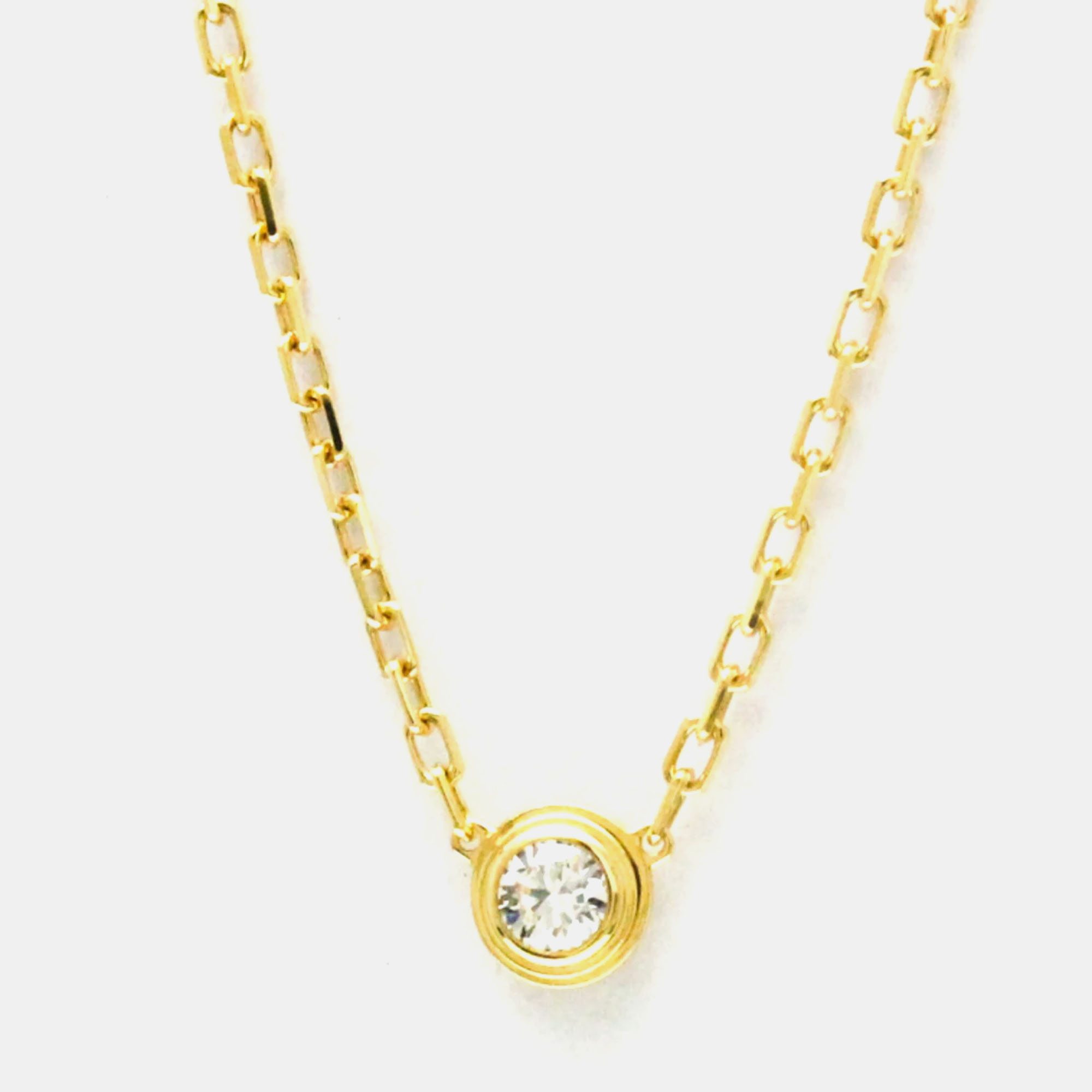 

Cartier D'amour 18K Yellow Gold Diamond Necklace