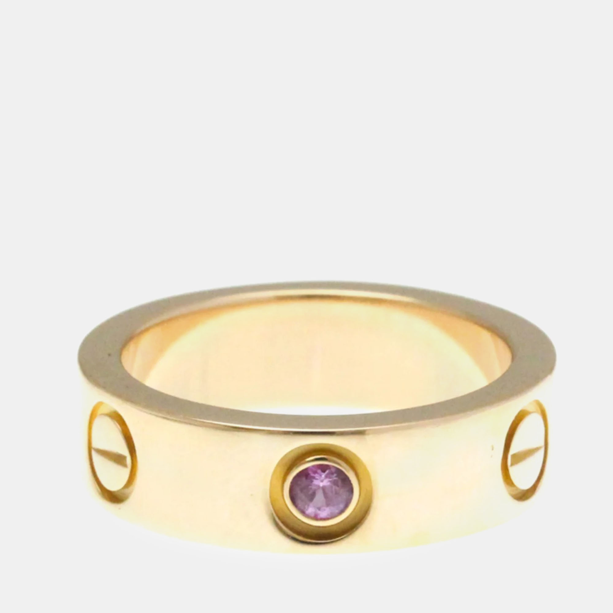 

Cartier Love Pink Sapphire 18K Pink Gold Ring EU