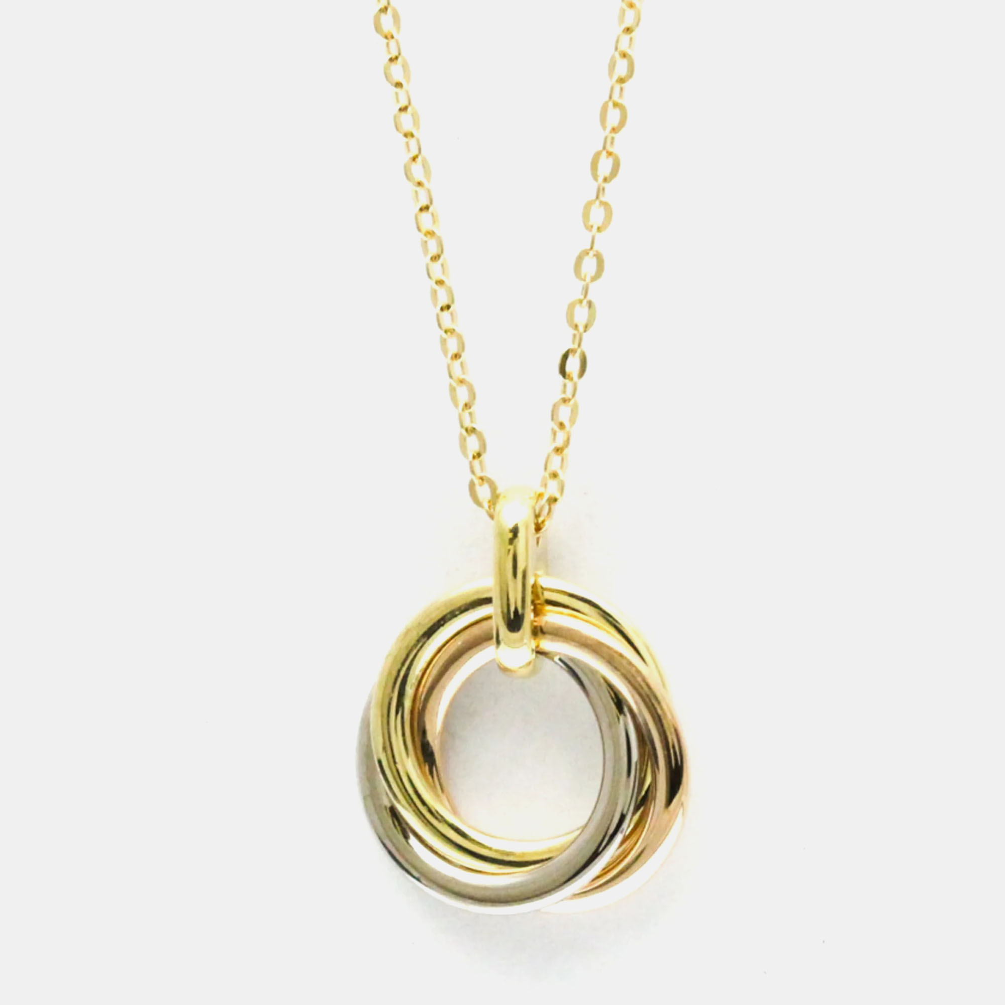 

Cartier Trinity 18K Yellow, Rose, White Gold Necklace