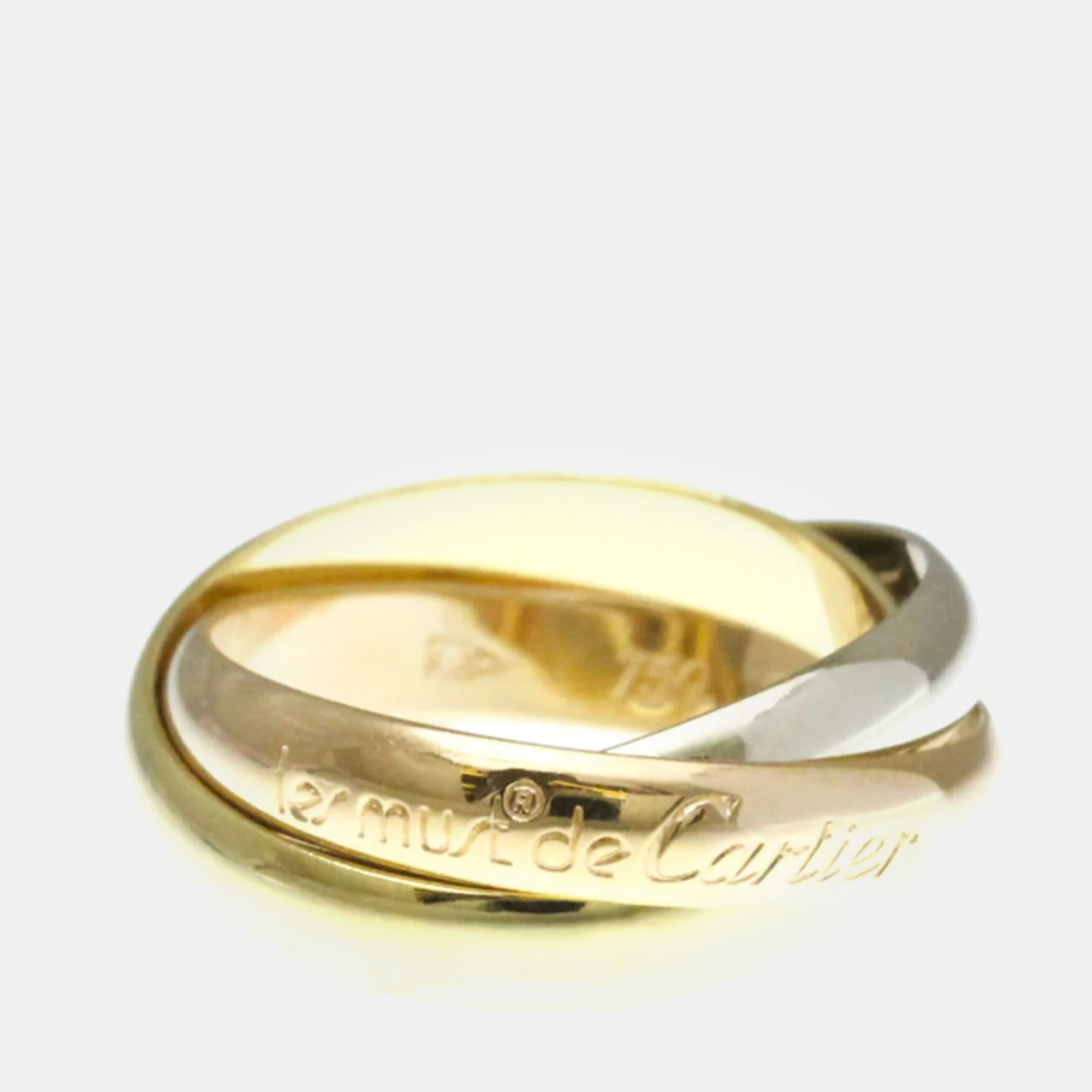

Cartier Trinity 18K Yellow, Rose, White Gold Band Ring