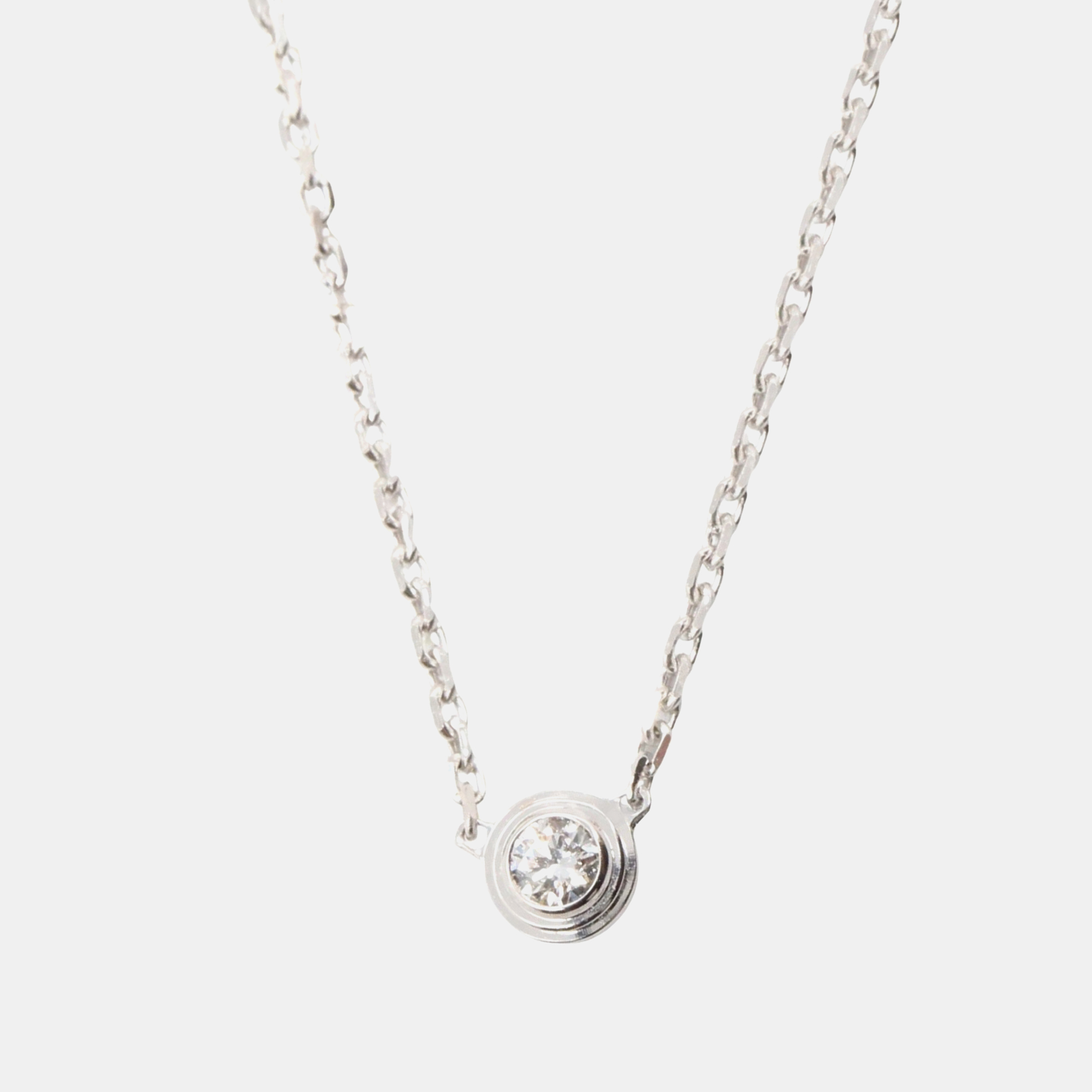 

Cartier D'amour 18K White Gold Diamond Necklace