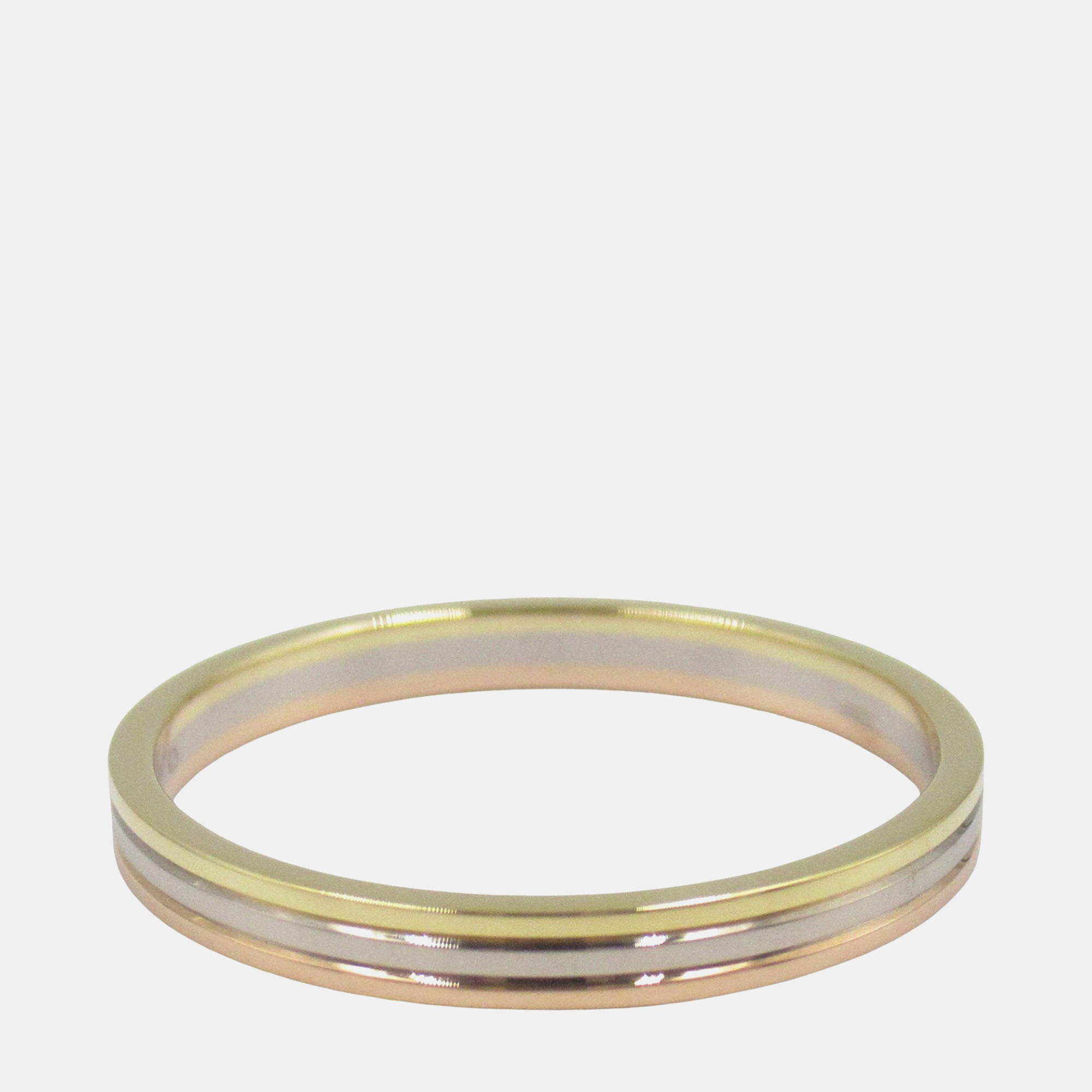 

Cartier 18K Rose, White and Yellow Gold Vendome Band Ring EU