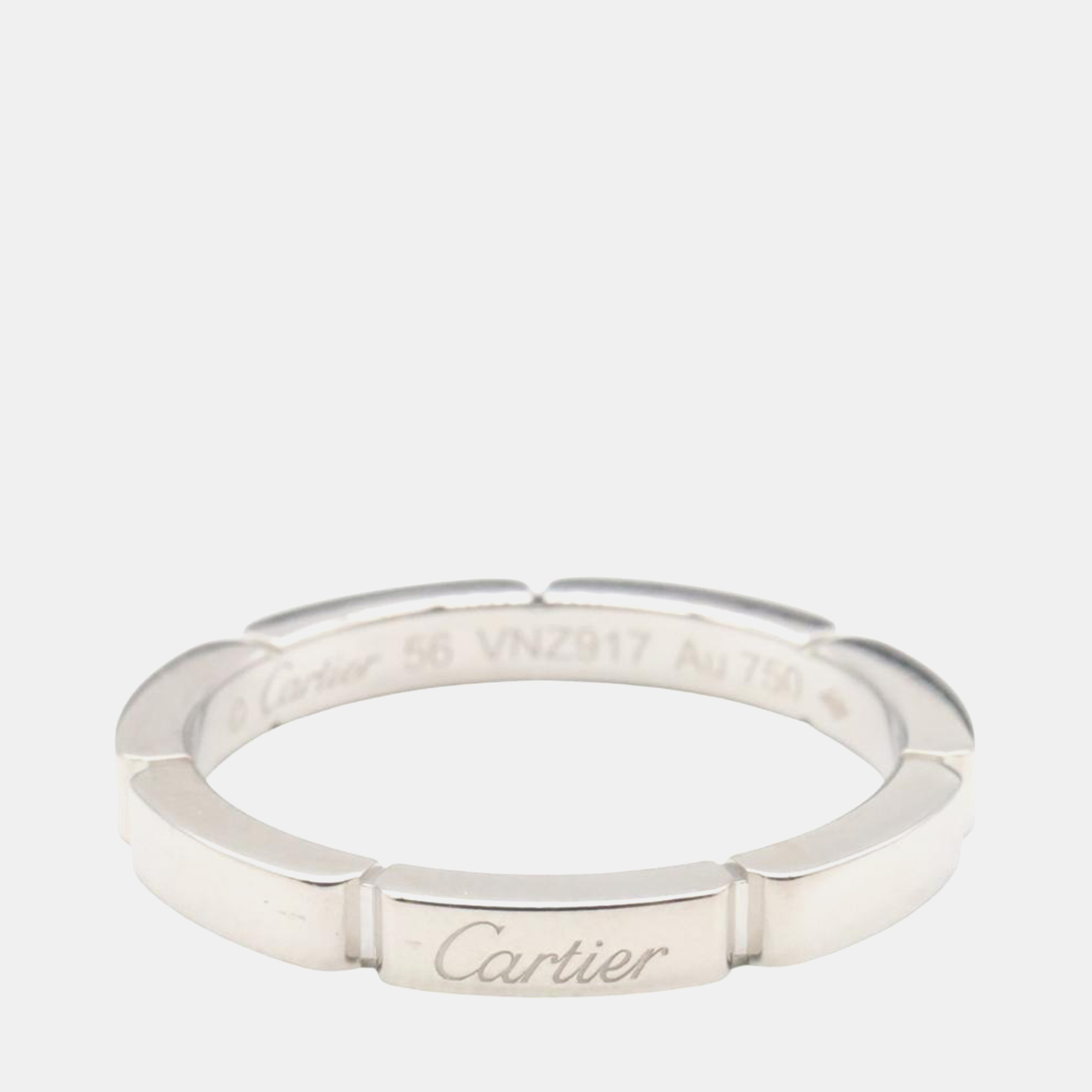 

Cartier Maillon Panthere 18K White Gold Band Ring EU