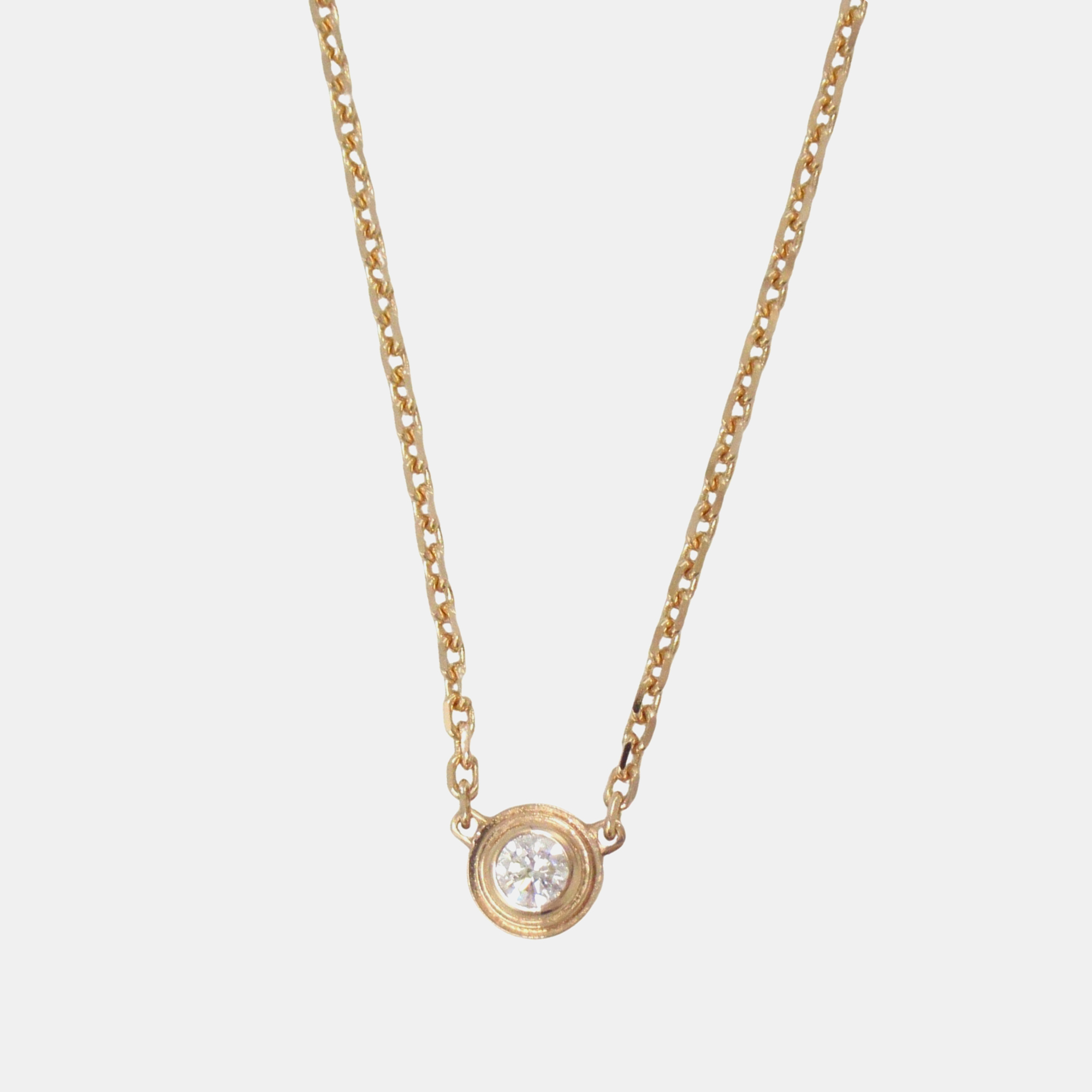 

Cartier D'amour 18K Pink Gold Diamond Necklace