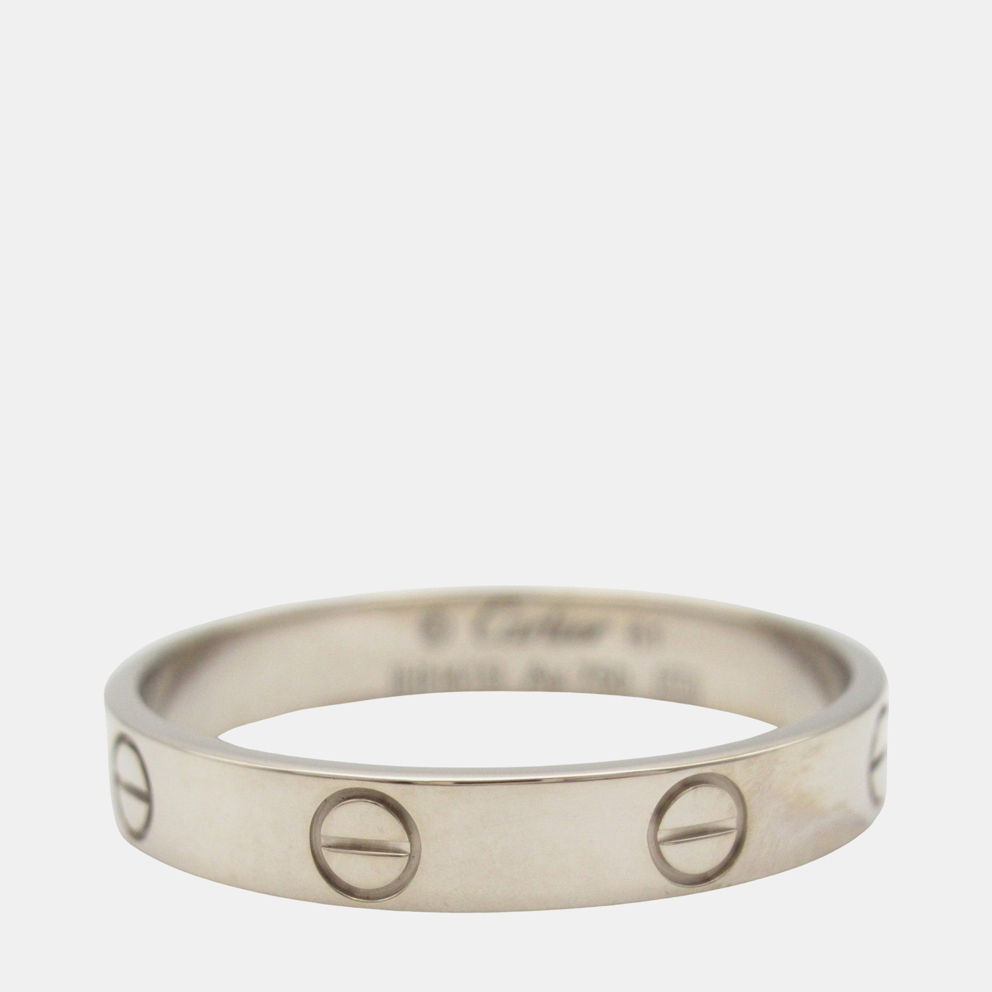

Cartier Love 18K White Gold Band Ring EU